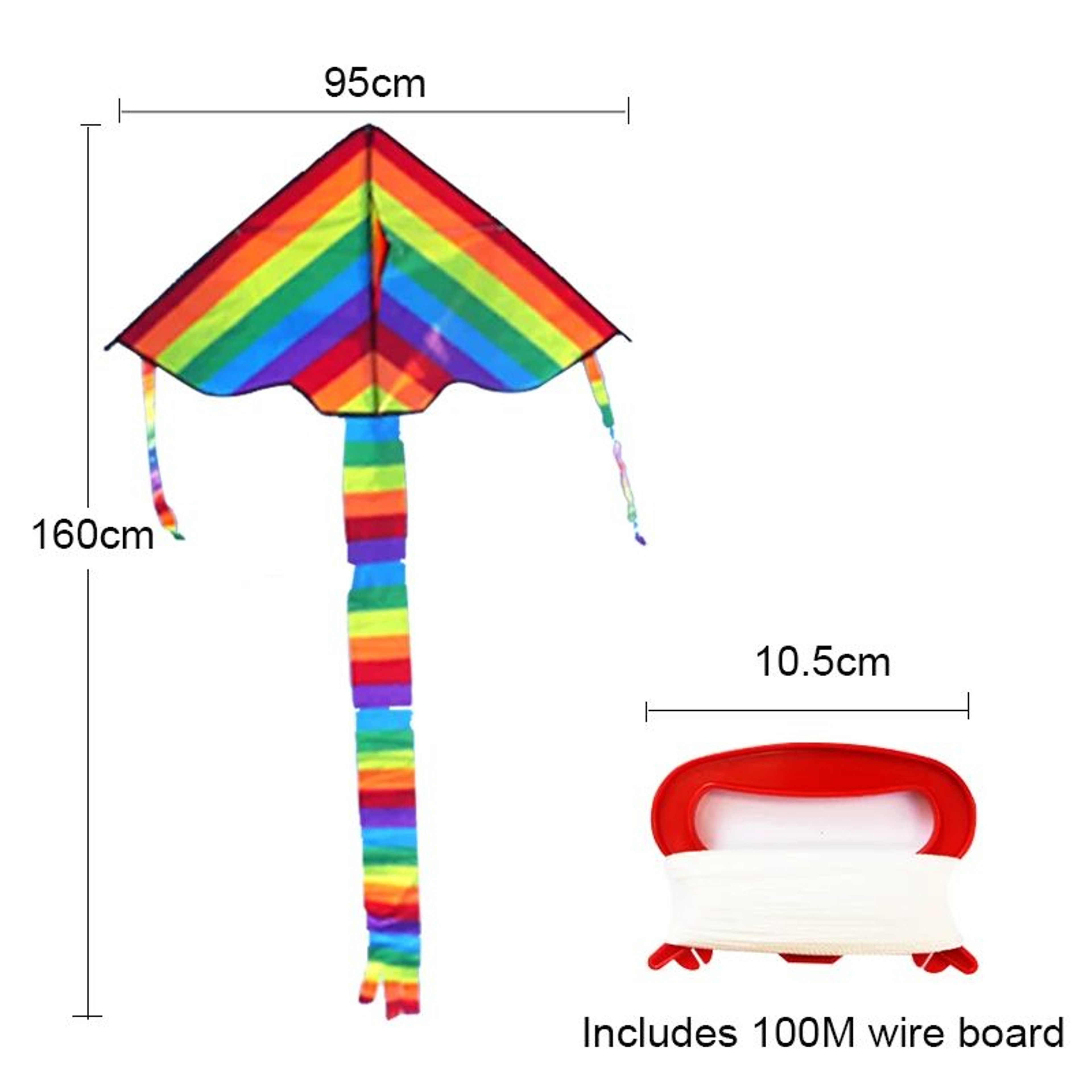 Large Delta Kite With 5m Tail Easy To Fly Outdoor Kite For Kids And Adults 4