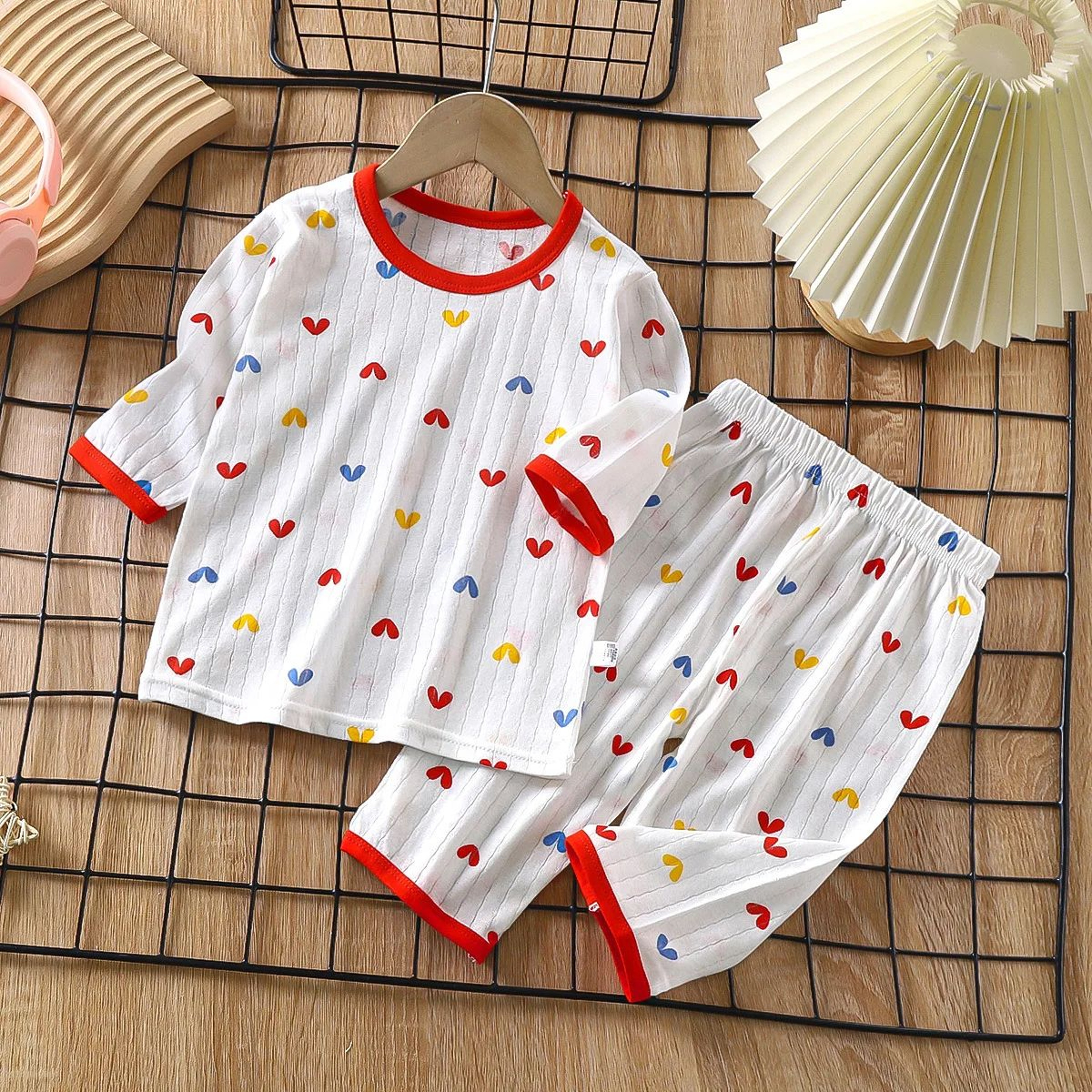 Baby Cotton Cartoon Pajama Set Long Sleeve Toddler Sleepwear 6
