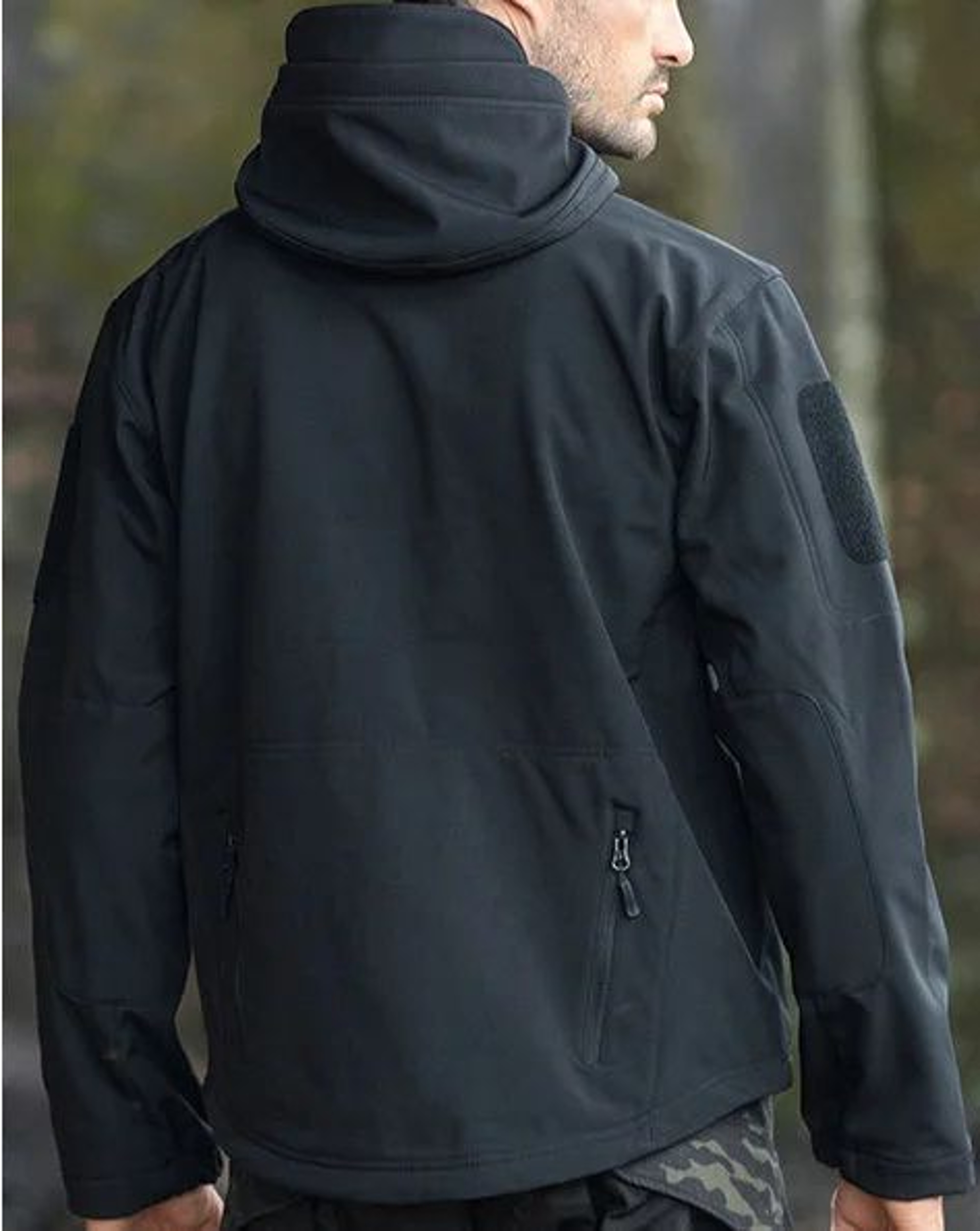 TRAF Shark Skin Tactical Jacket Windproof Waterproof Hooded Coat 14