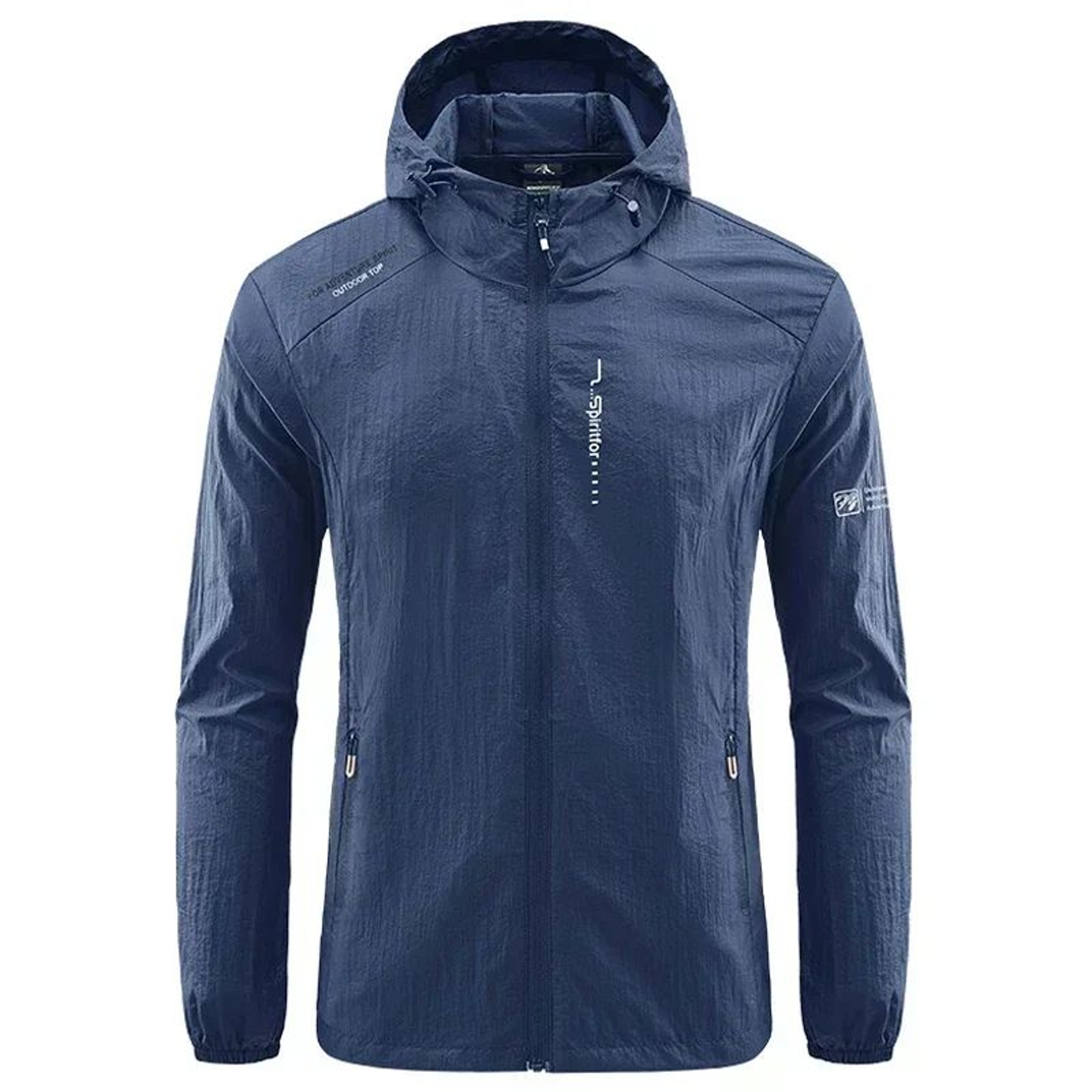 Mens UPF 50 UV Protection Windbreaker Lightweight Hooded Sun Jacket 1