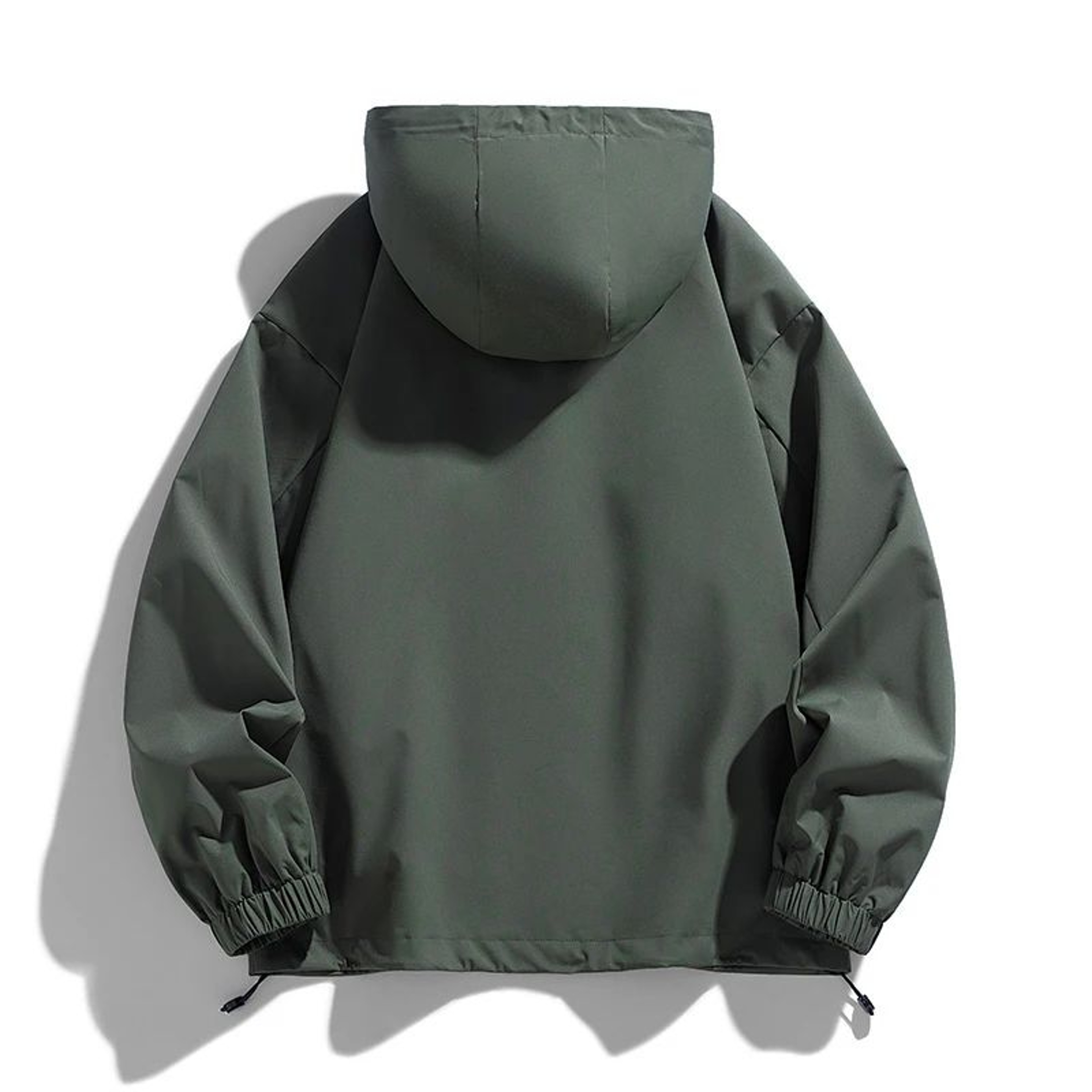 Mens Oversized Hooded Windbreaker Waterproof Trench Jacket 6XL8XL 1