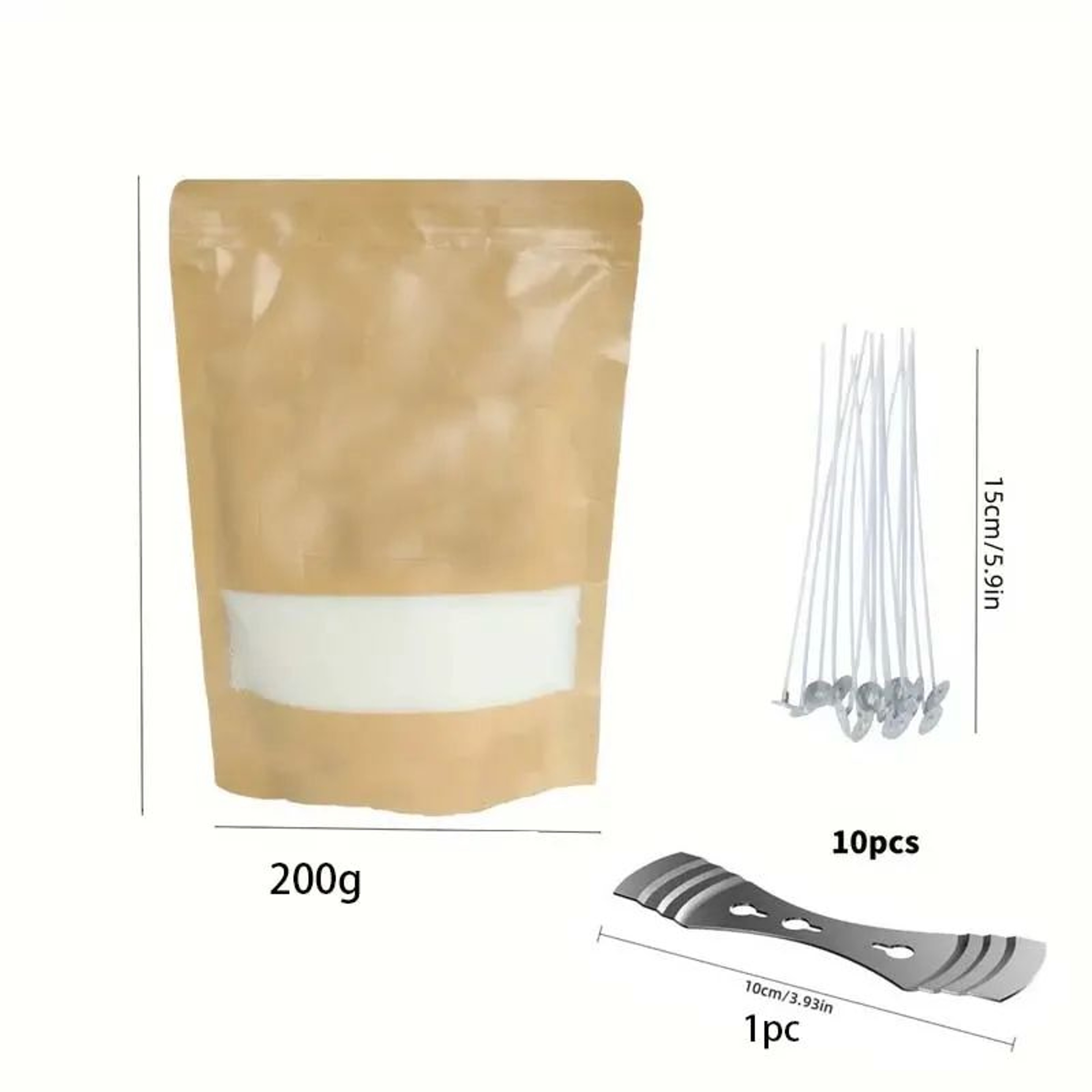 Pearl Candle Wax DIY Candle Making Kit With Wicks 200g 500g 5