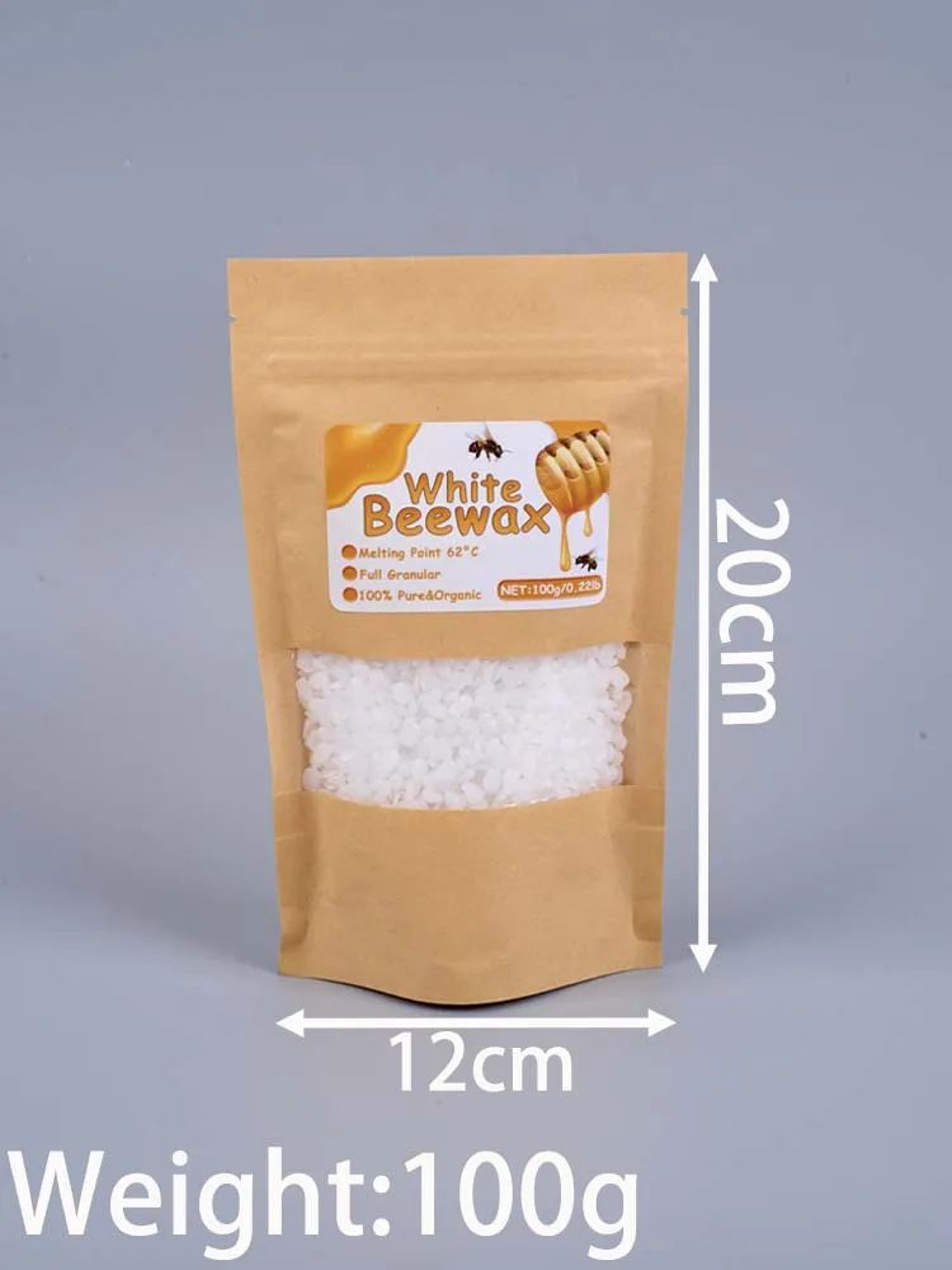 Pure Natural Beeswax Granules For DIY Candle Making With Wicks 6