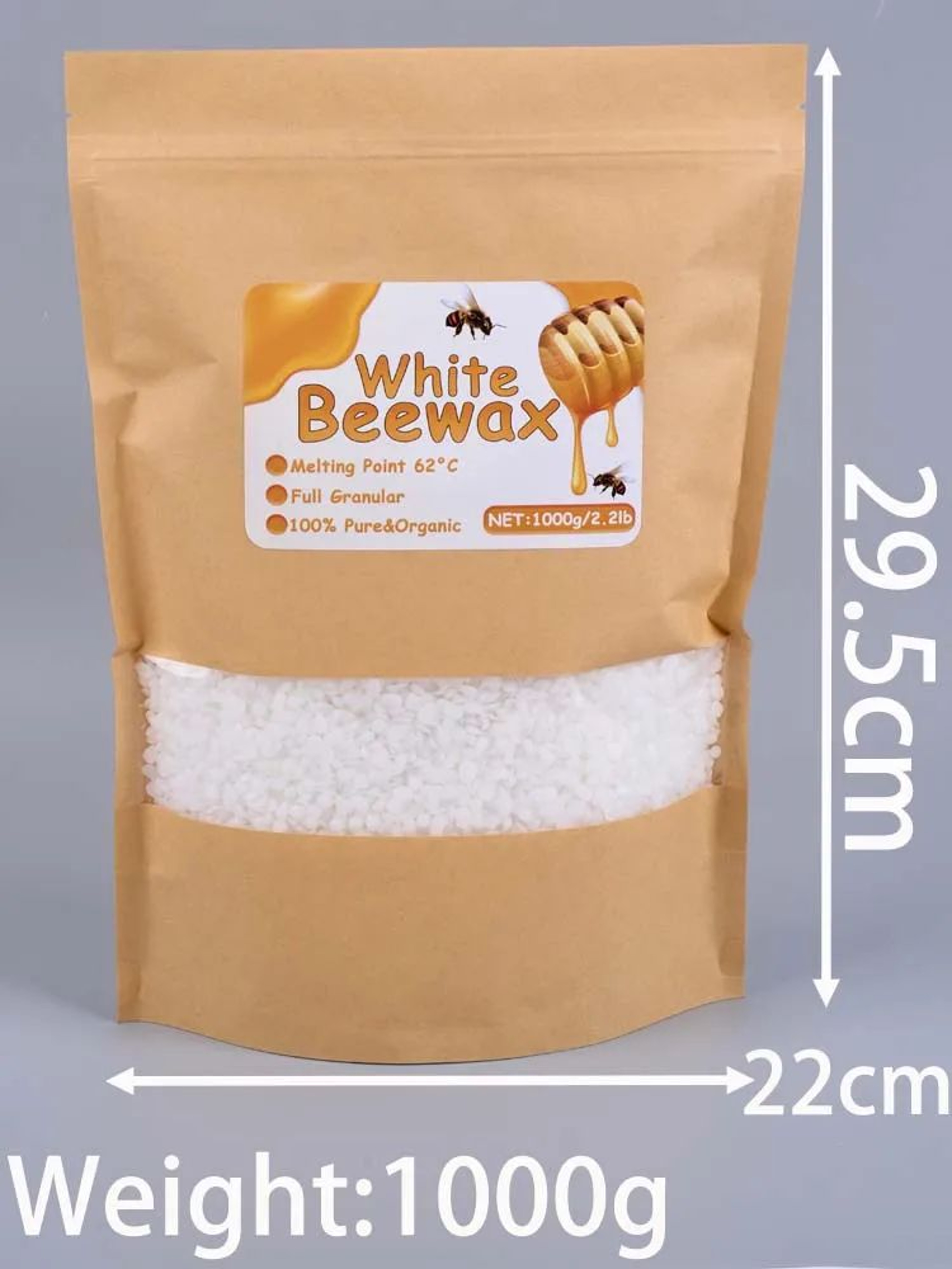Pure Natural Beeswax Granules For DIY Candle Making With Wicks 9