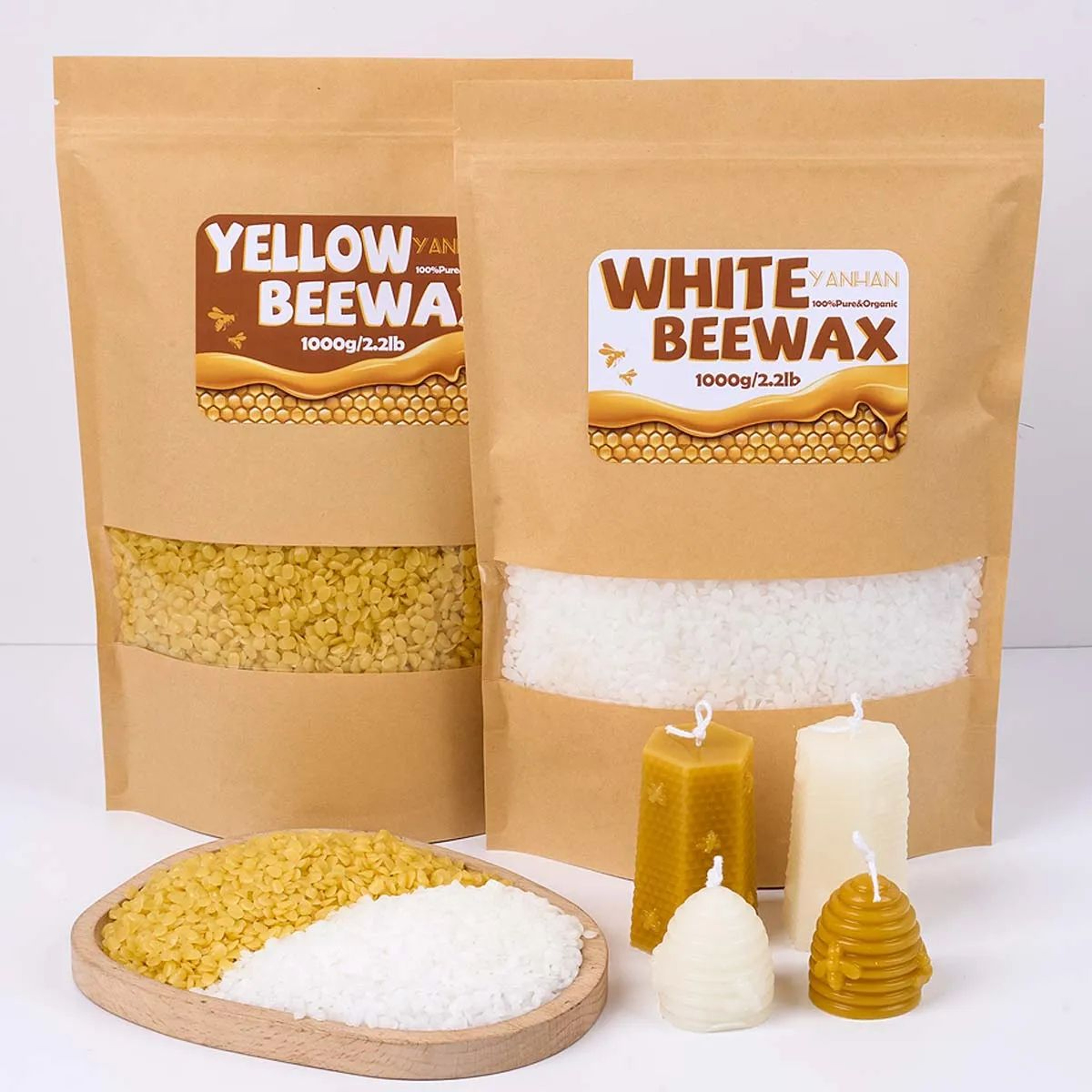 Pure Natural Granular Beeswax For Candle Making 5