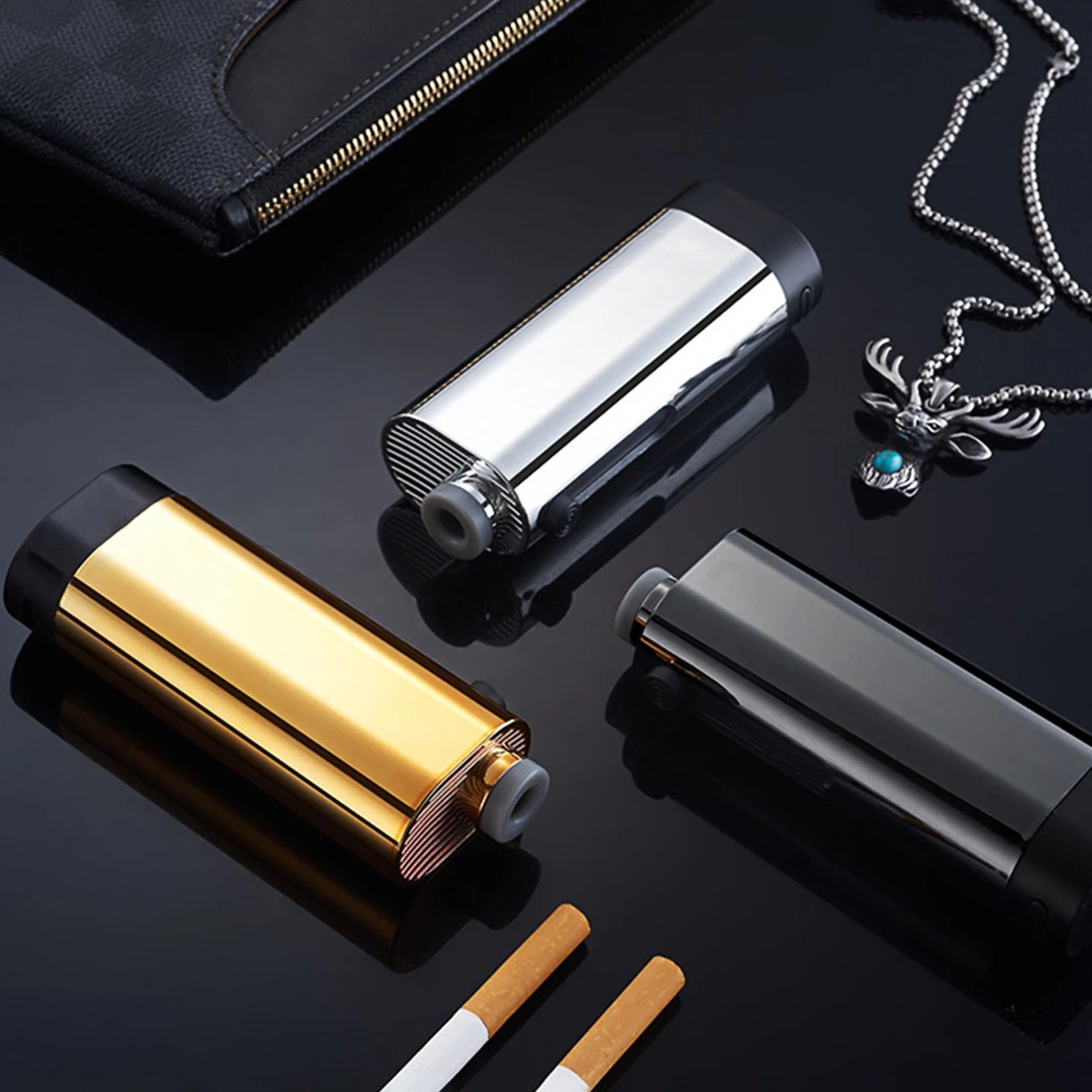 Portable Car Ashtray With Cigarette Lighter 4
