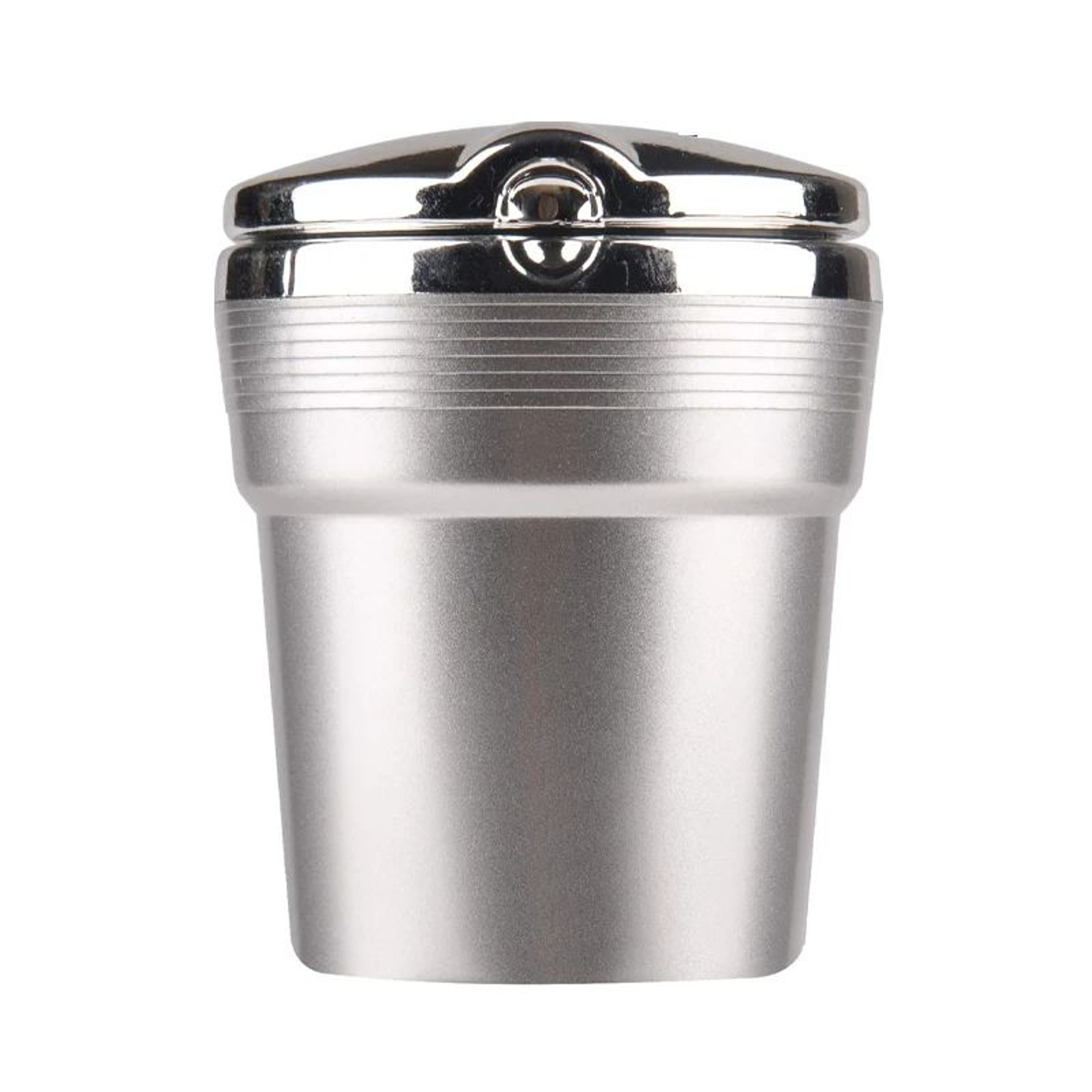 LED Car Ashtray With Lid Portable Cup Holder Trash Bin 5