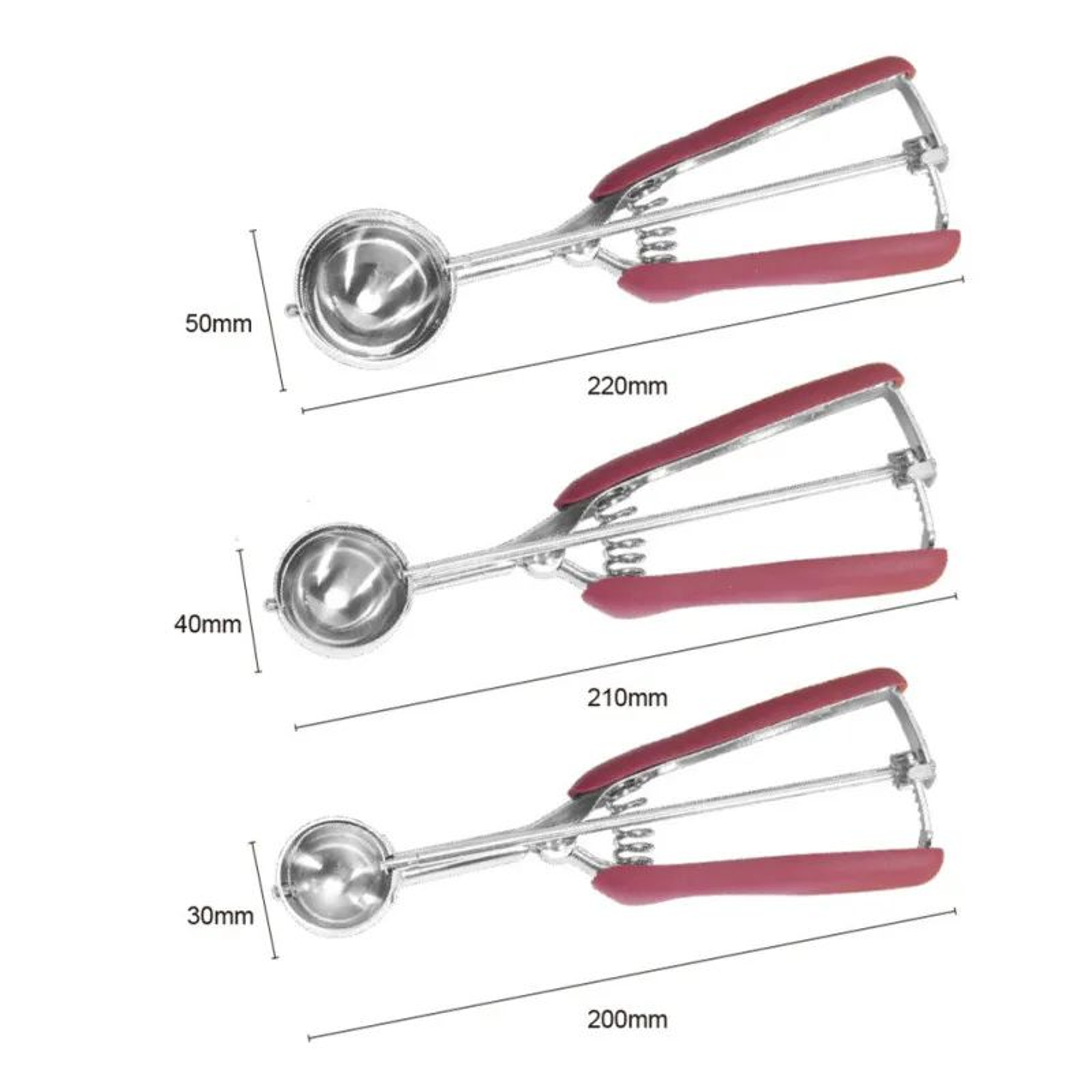 Stainless Steel Ice Cream Scoop With Spring Handle 4