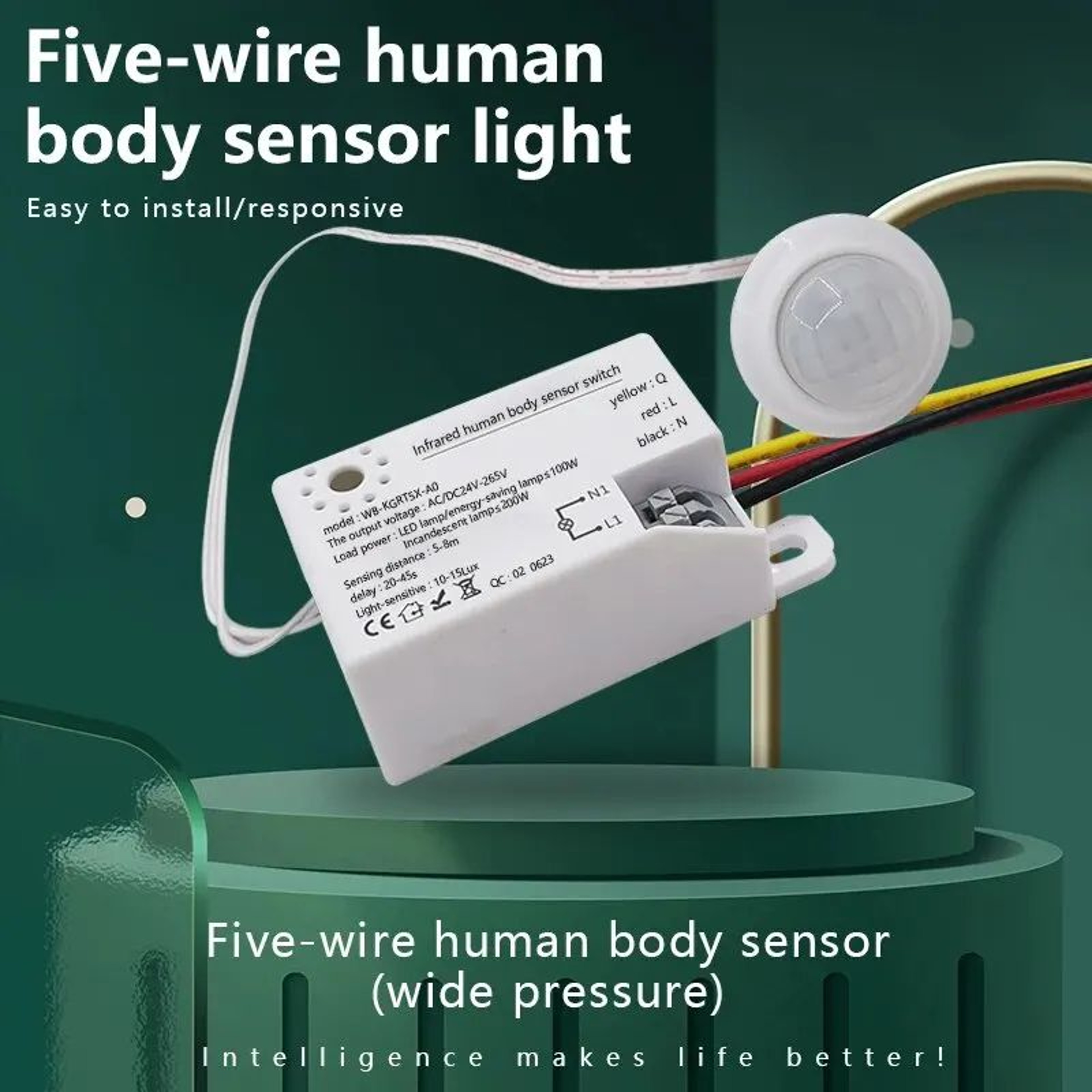 PIR Motion Sensor Light Switch Auto LED Lamp Controller 0