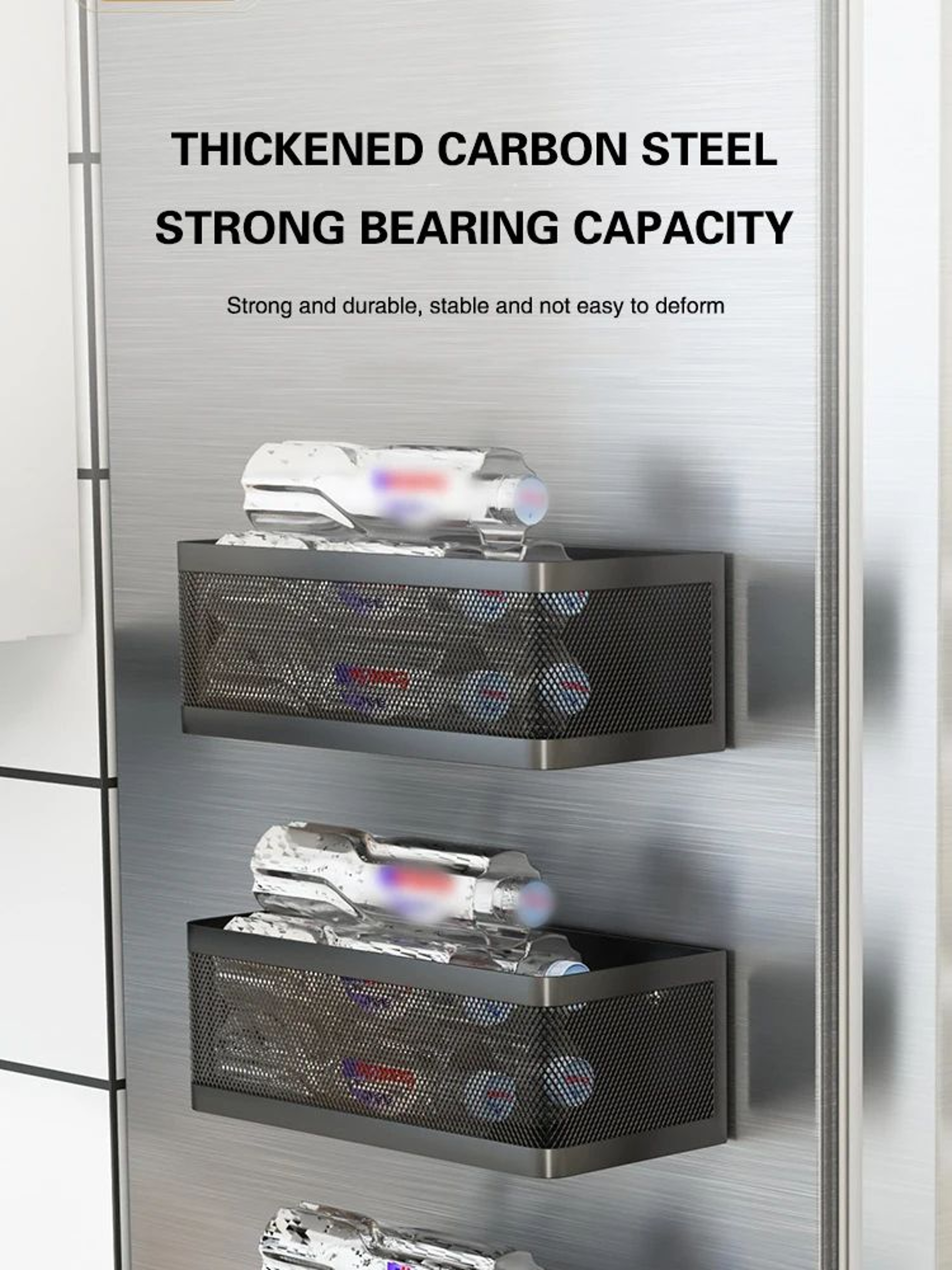 Magnetic Refrigerator Side Storage Rack Kitchen Organizer 9
