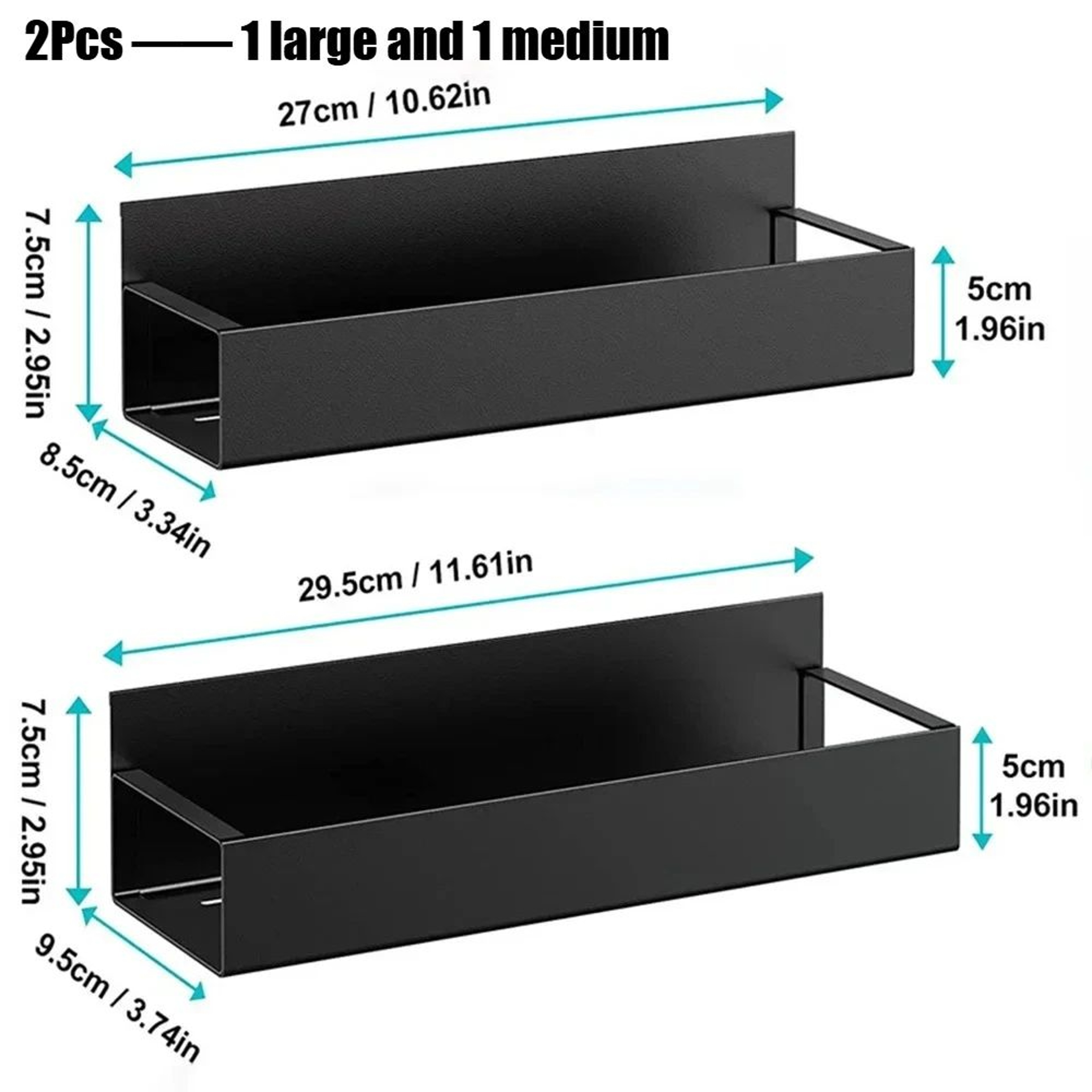 Magnetic Refrigerator Side Storage Rack Kitchen Organizer Shelf 9