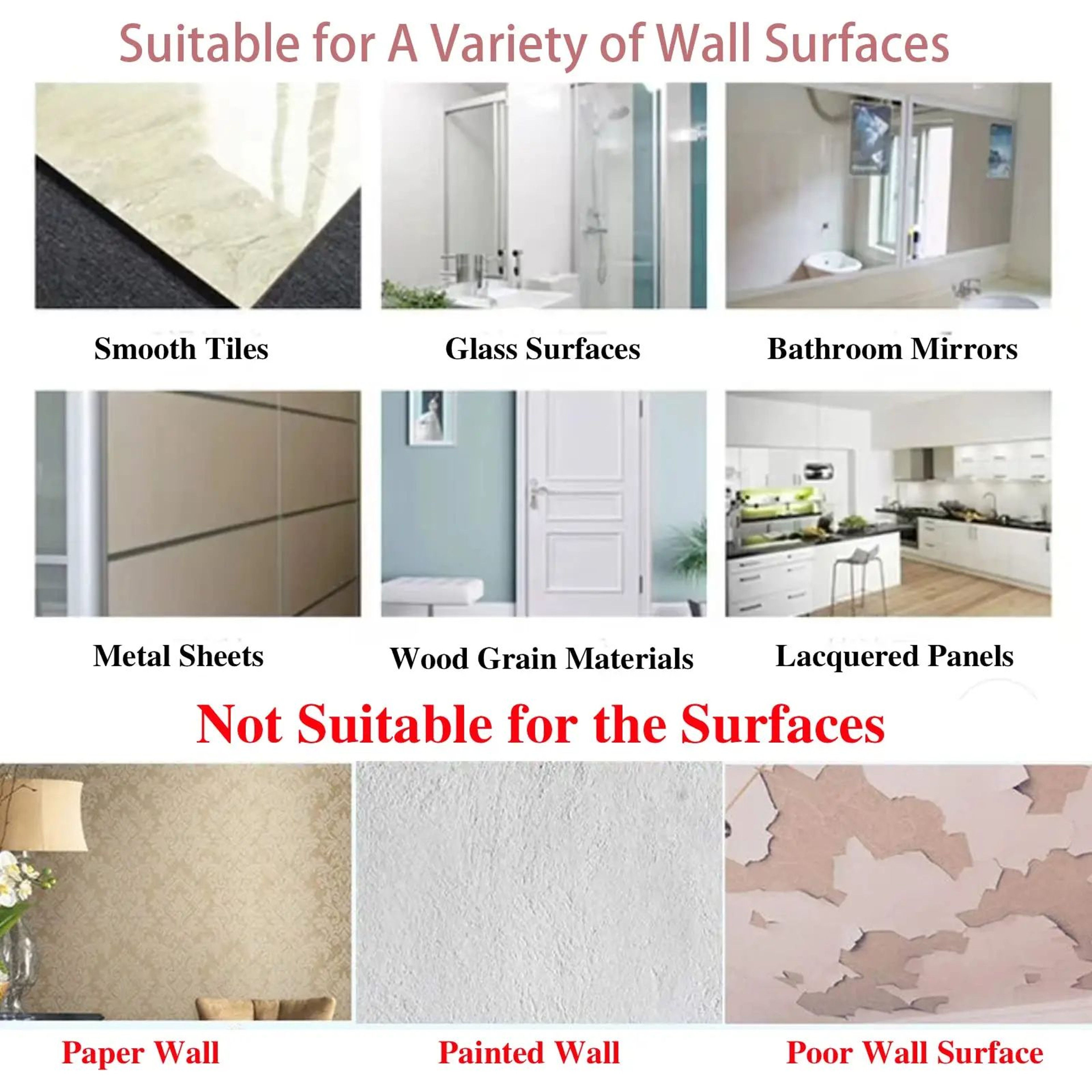 Waterproof Self Adhesive Wall Hooks Heavy Duty Sticky Hooks 8