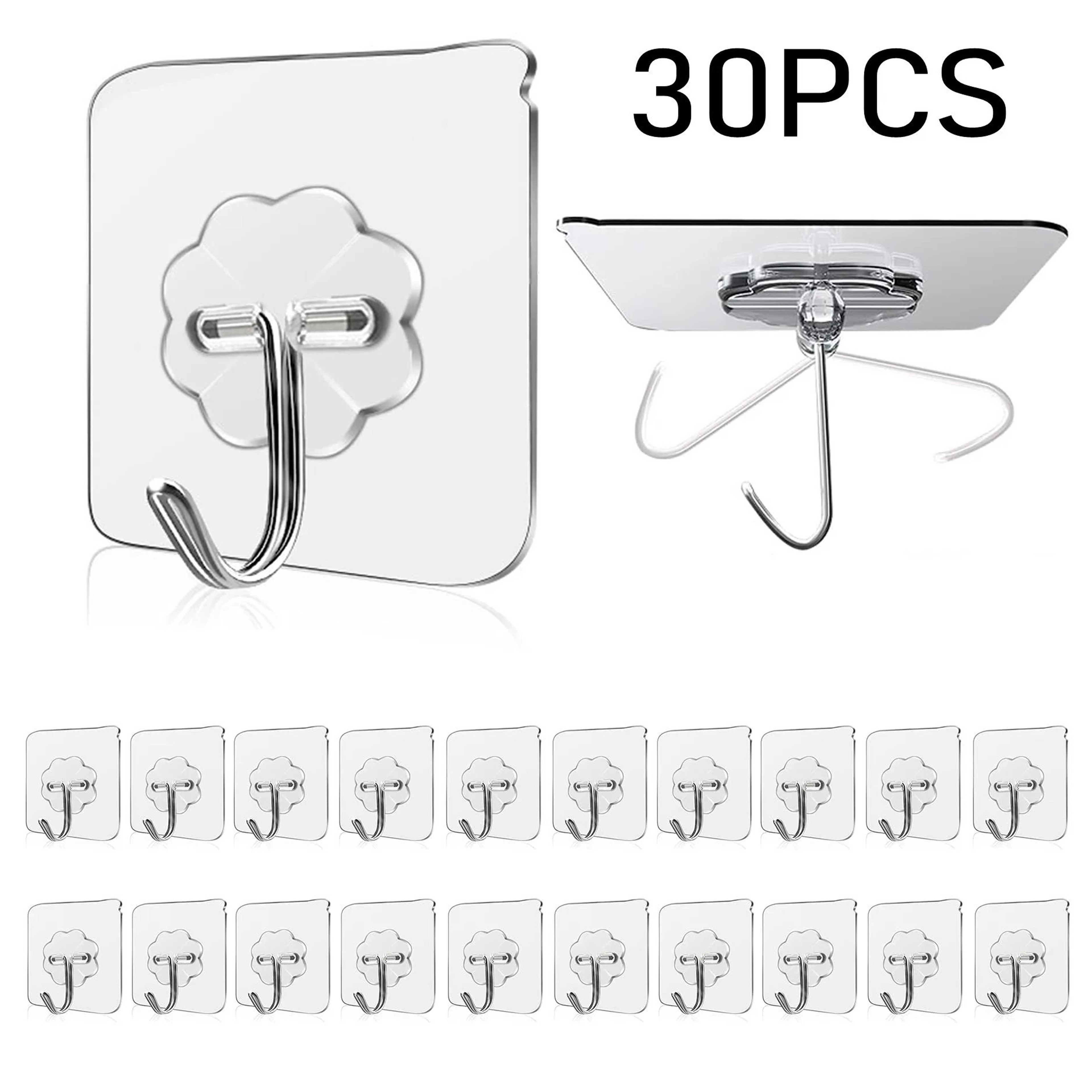 Waterproof Self Adhesive Wall Hooks Heavy Duty Sticky Hooks 15