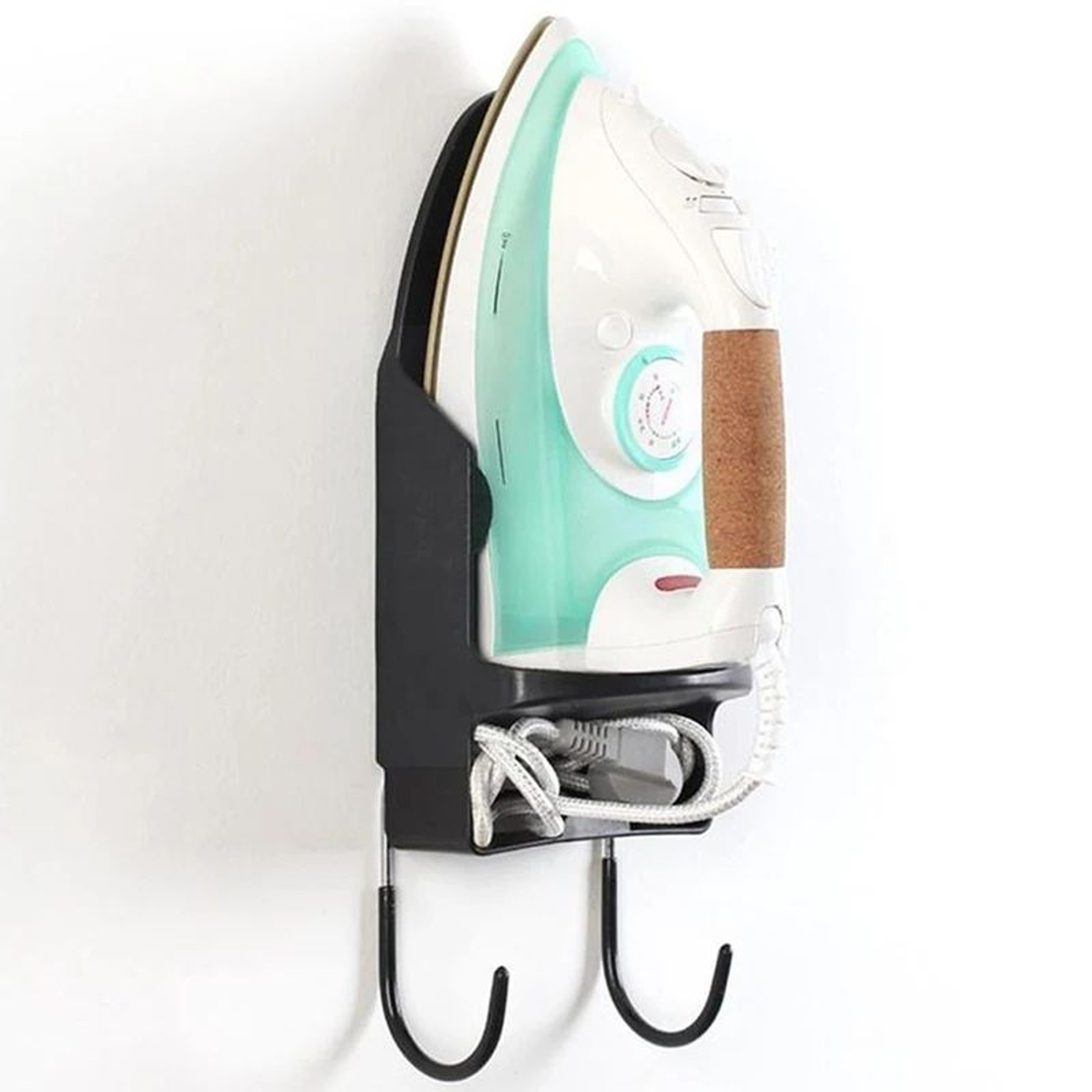 Wall Mounted Iron Holder Portable Iron Storage Rack 1