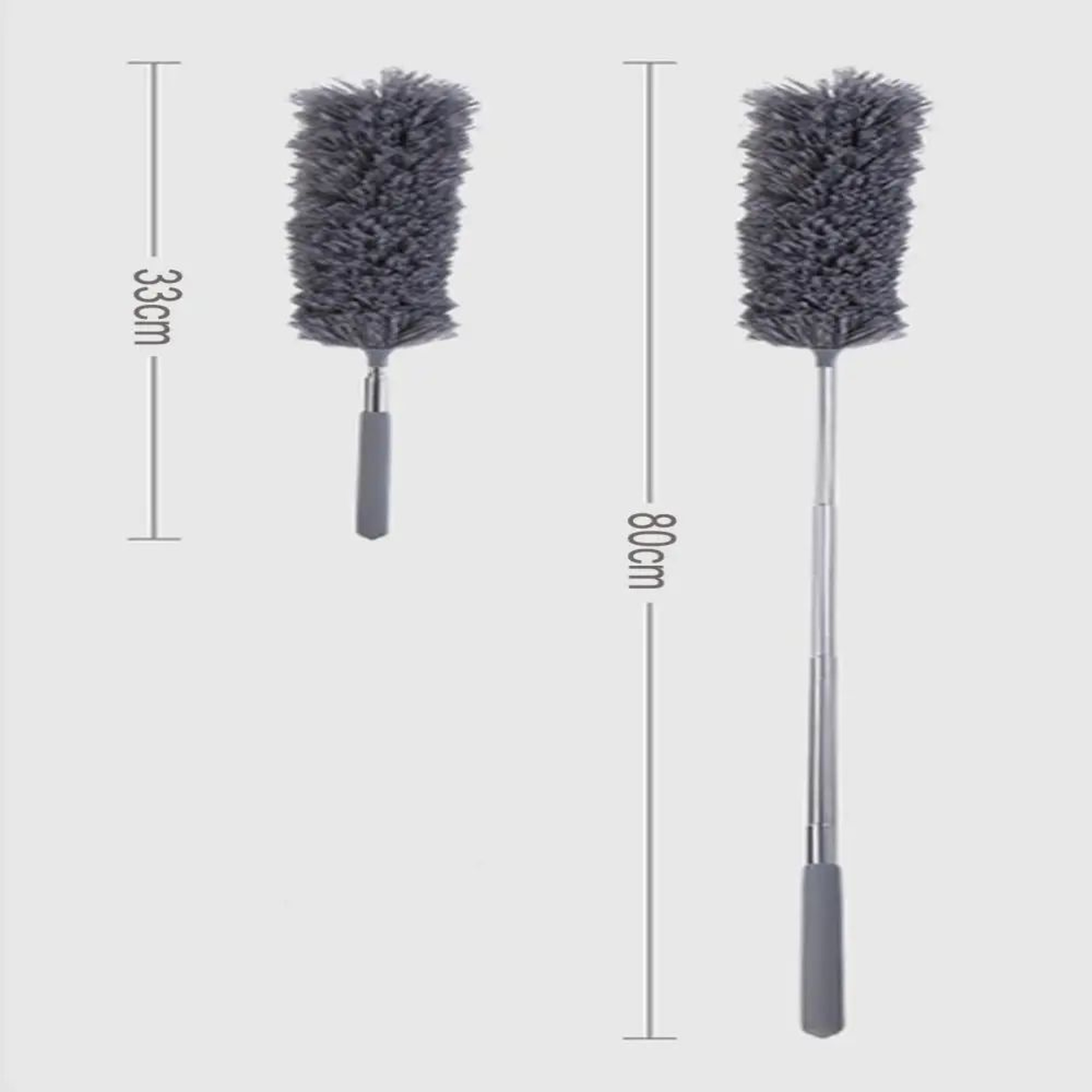 Gray Flexible Cleaning Duster Gap Dust Brush Lightweight Tool 9