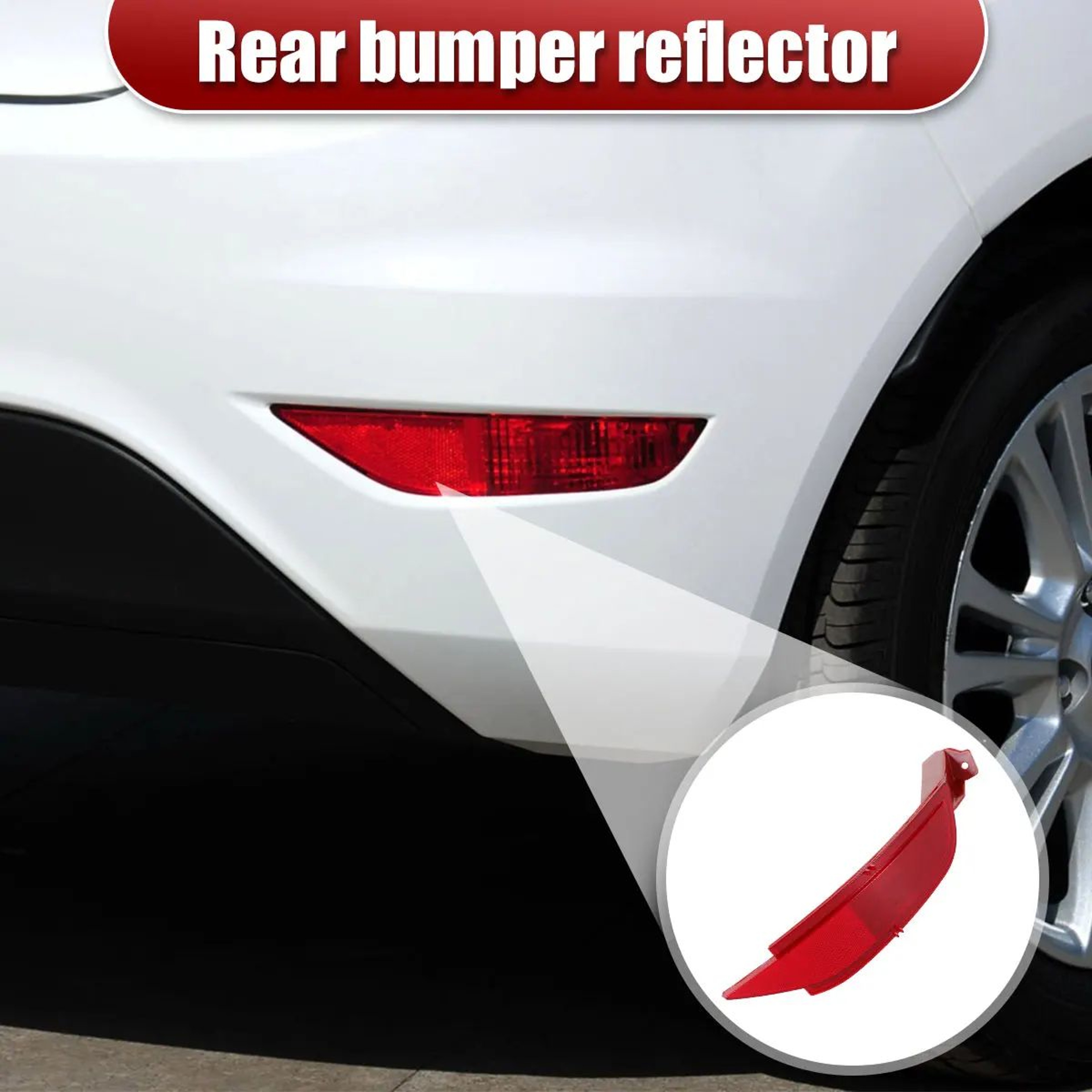 Right Rear Bumper Reflector Light For Ford Fiesta 2009 To 2014 1