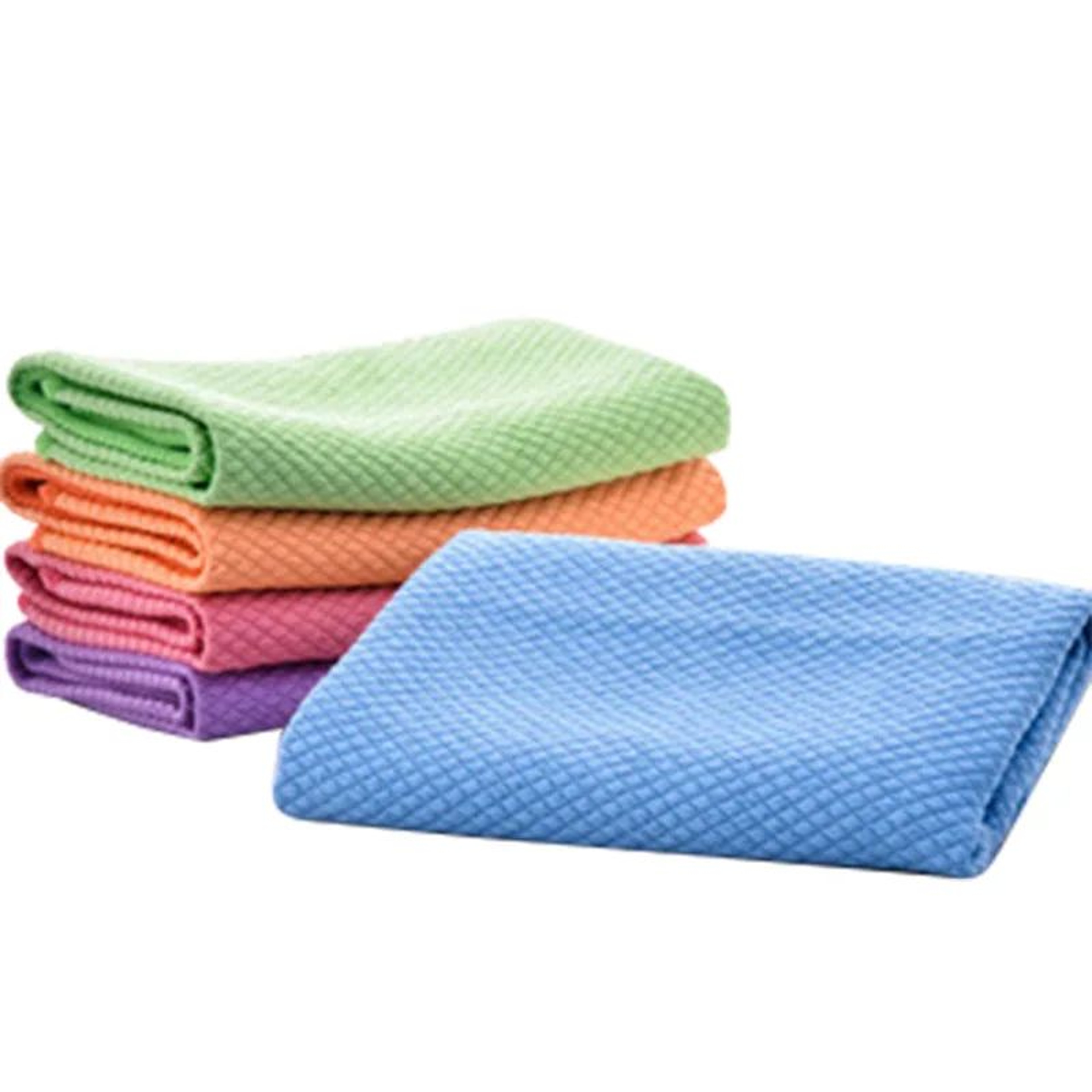Microfiber Fish Scale Dish Towels Lint Free Super Absorbent Cloth 4