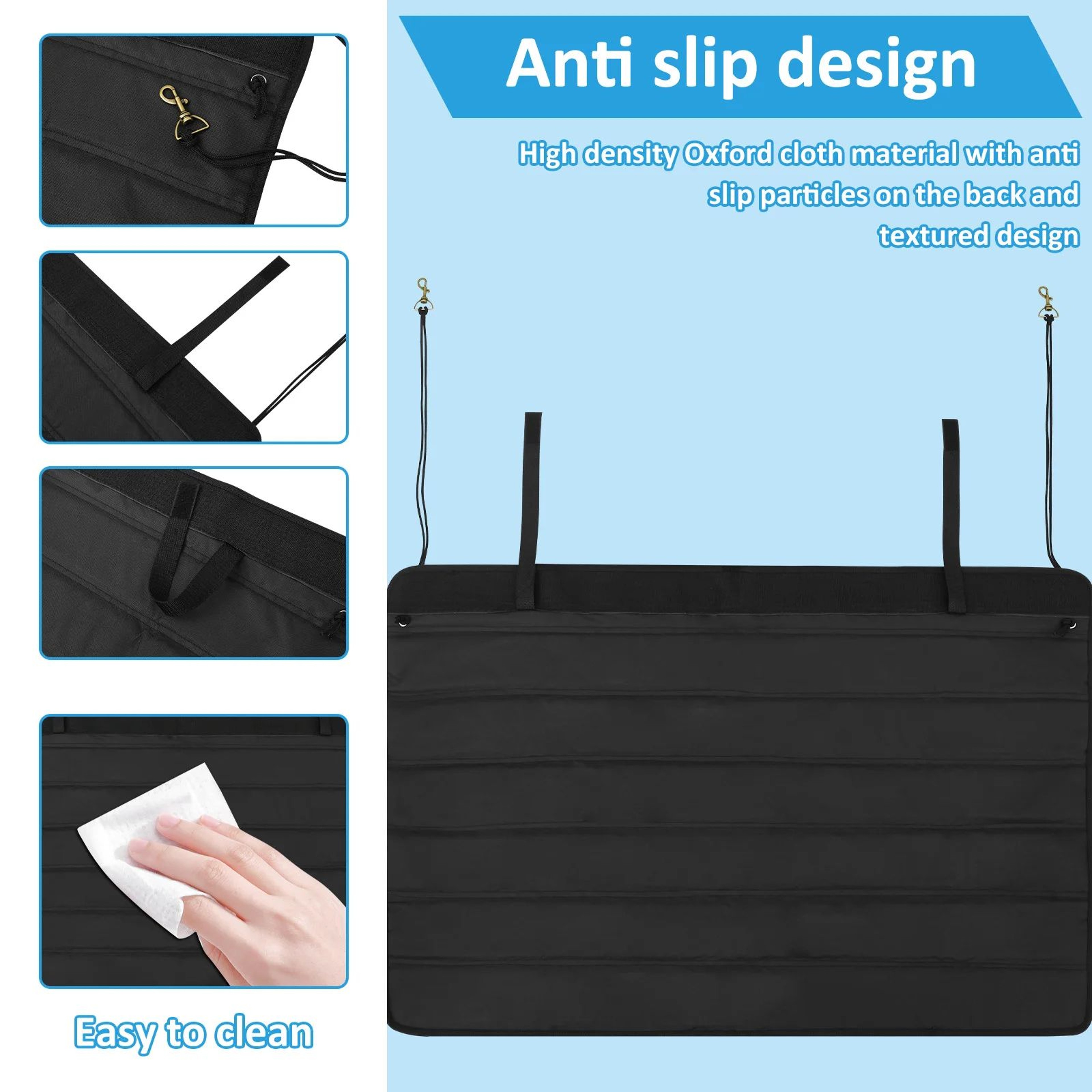 Non Slip Car Trunk Mat Rear Bumper Protector Foldable SUV Mat 4