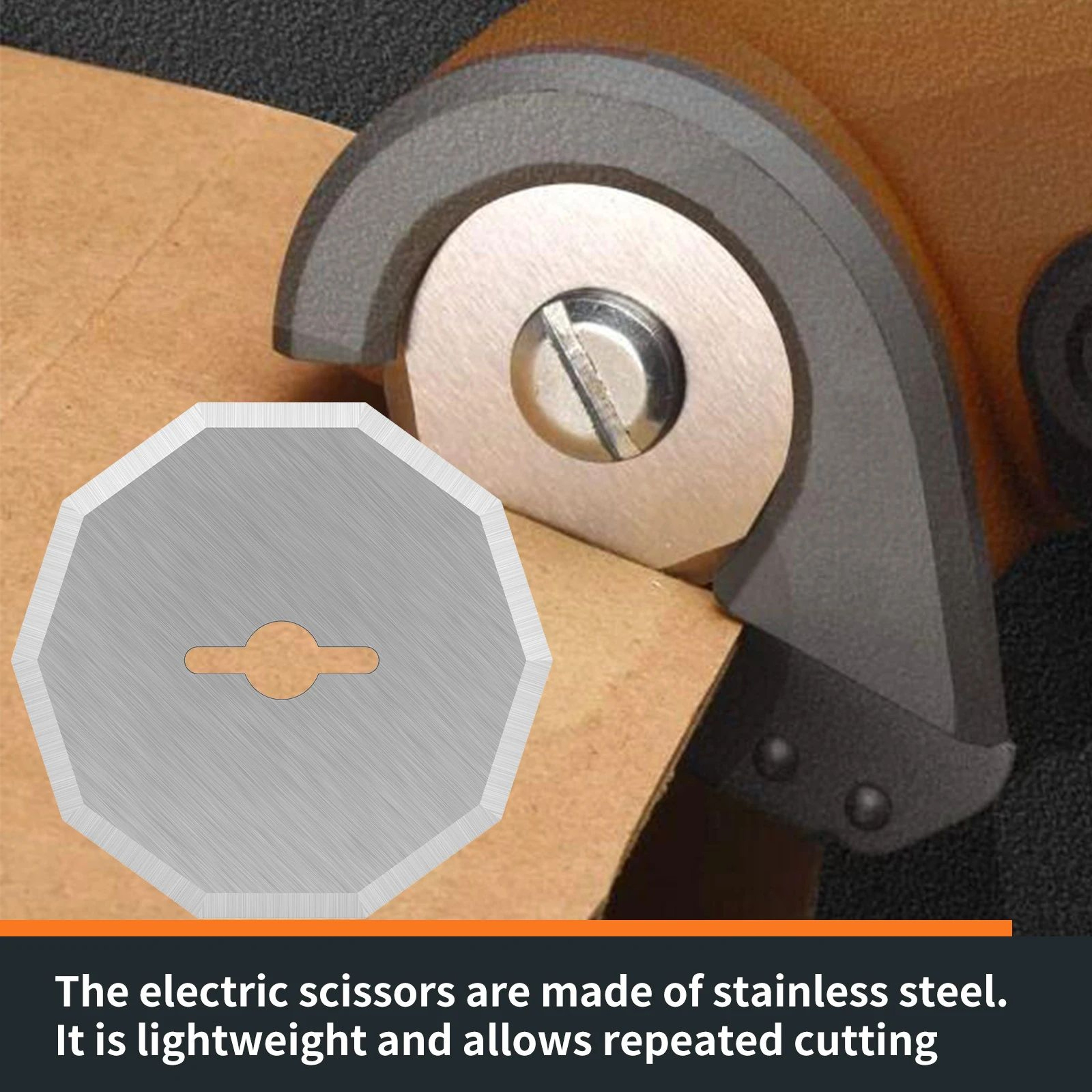 4pcs Tungsten Steel Rotary Blade Replacement For Electric Scissors 4