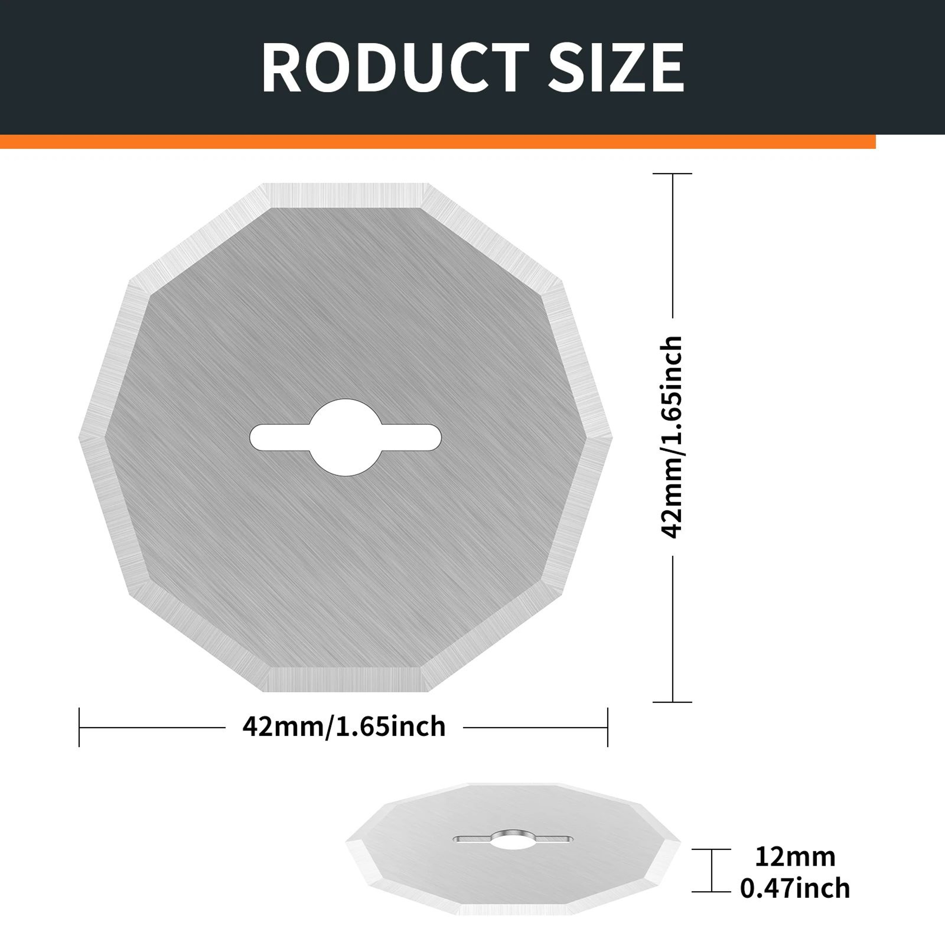 4pcs Tungsten Steel Rotary Blade Replacement For Electric Scissors 5