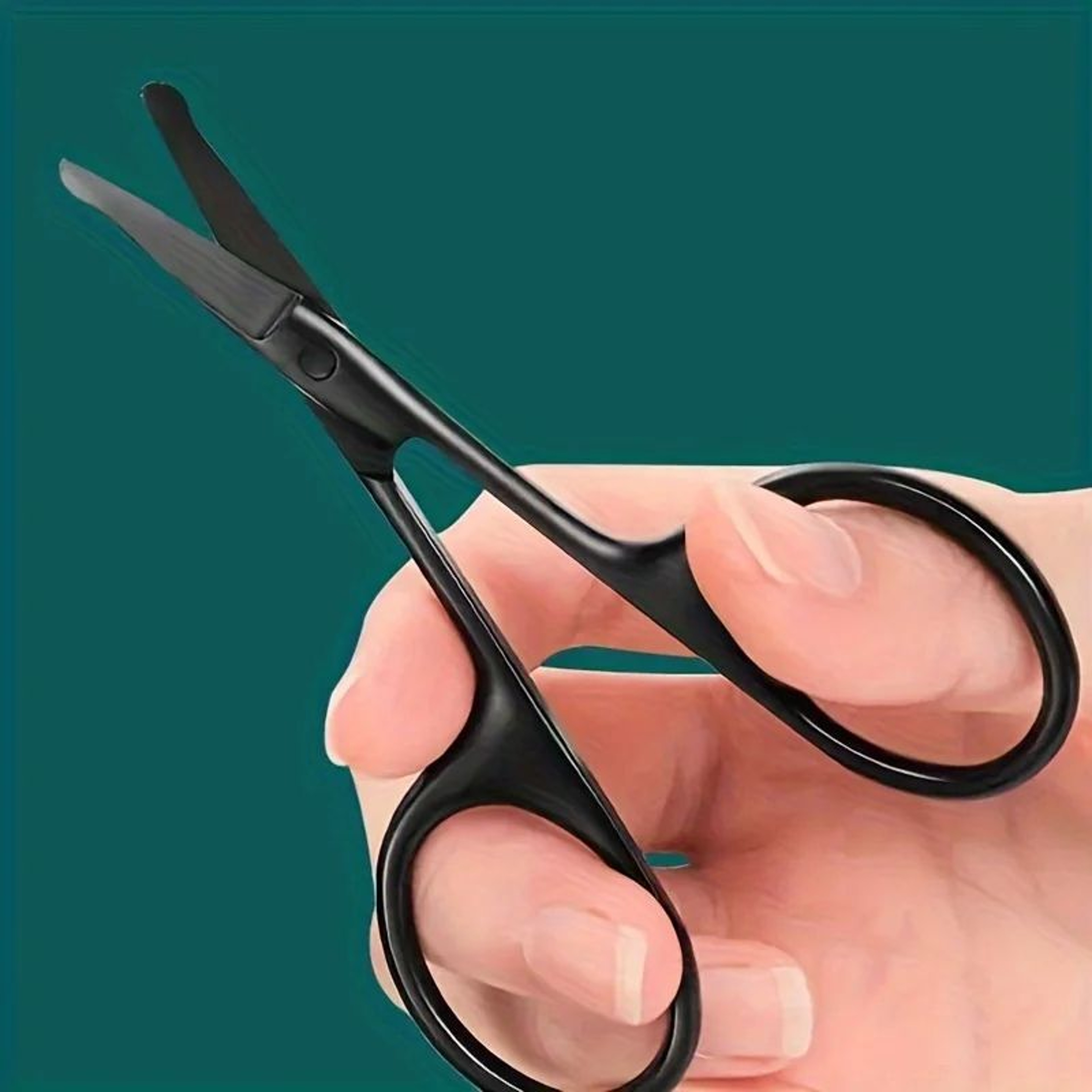 Precision Round Head Trimming Scissors Nose Hair Grooming Tool 4