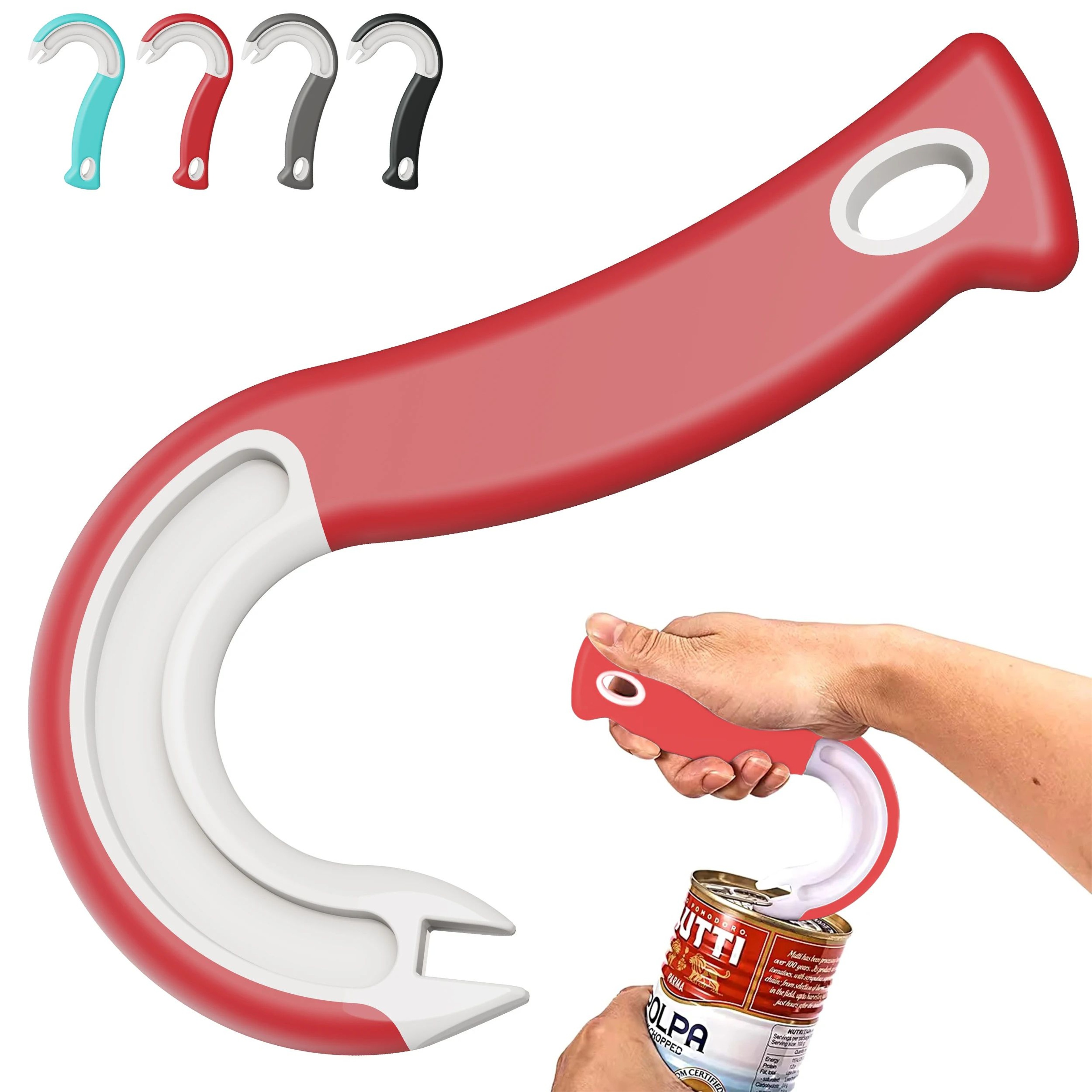 Easy Grip Hook Can Opener Durable Kitchen Jar And Can Opening Tool 6