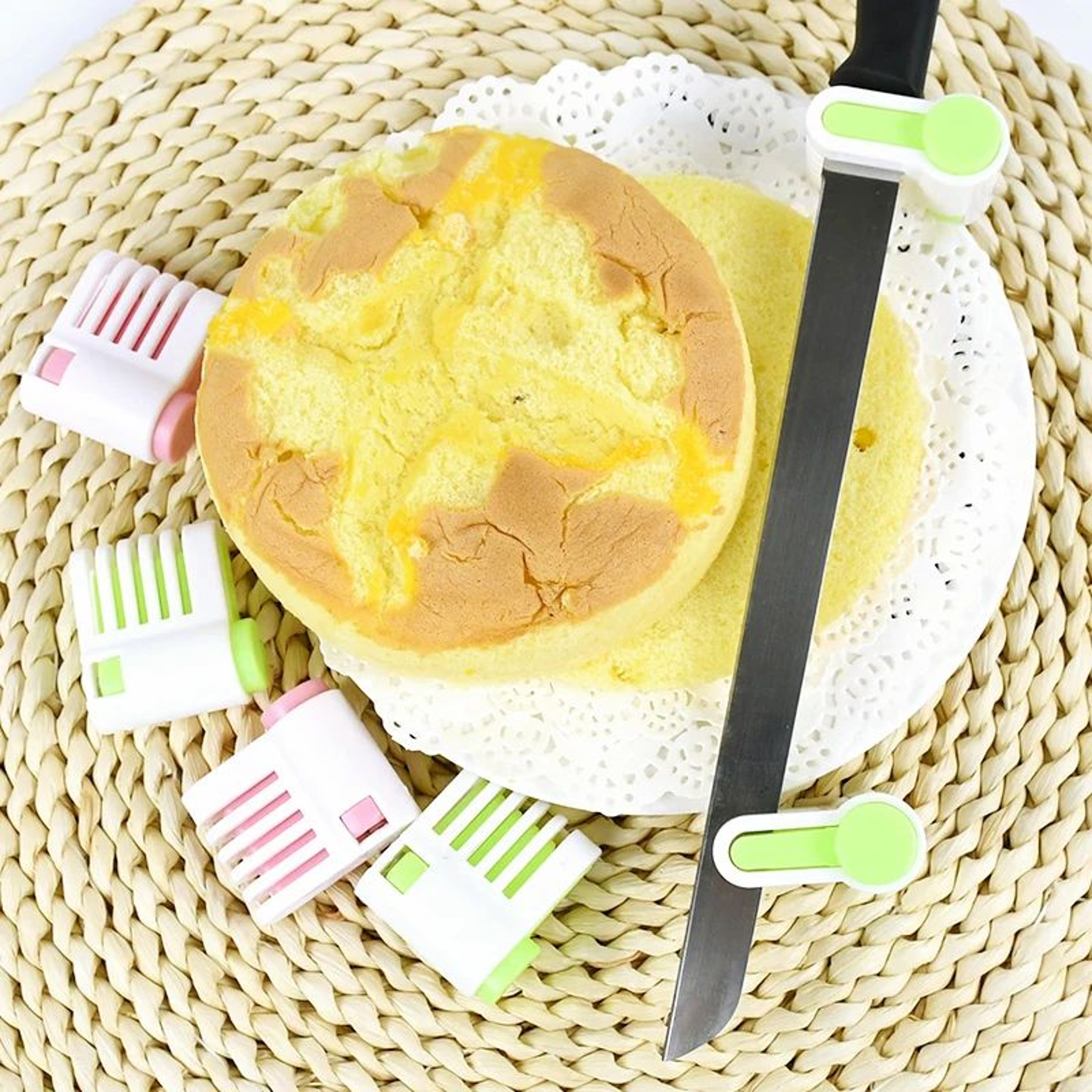 Adjustable Bread Slicer And Cake Cutter 2PCS 5 Layer Cutting Guide Tool 4