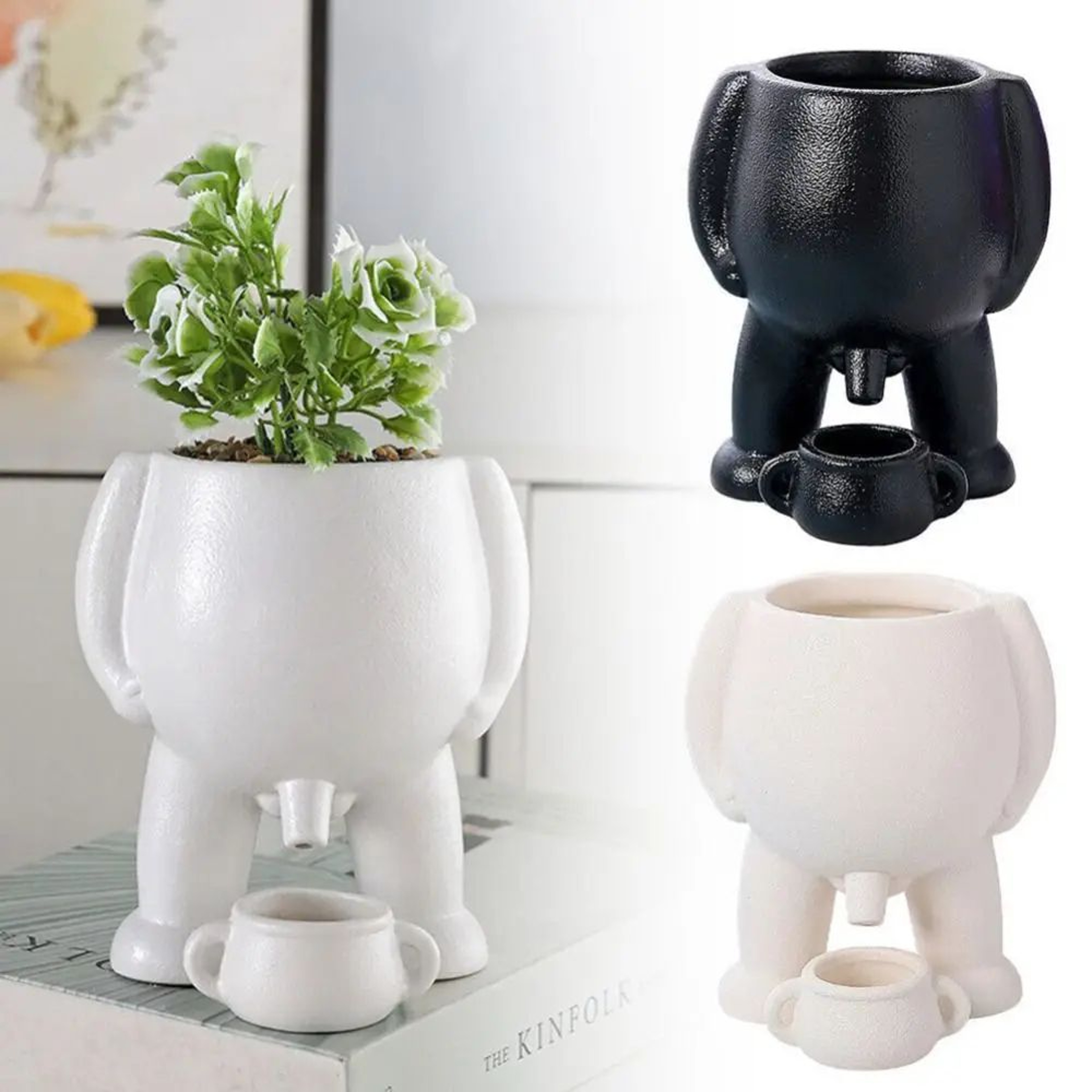 Funny Novelty Flower Pot Creative Resin Planter Decor 1