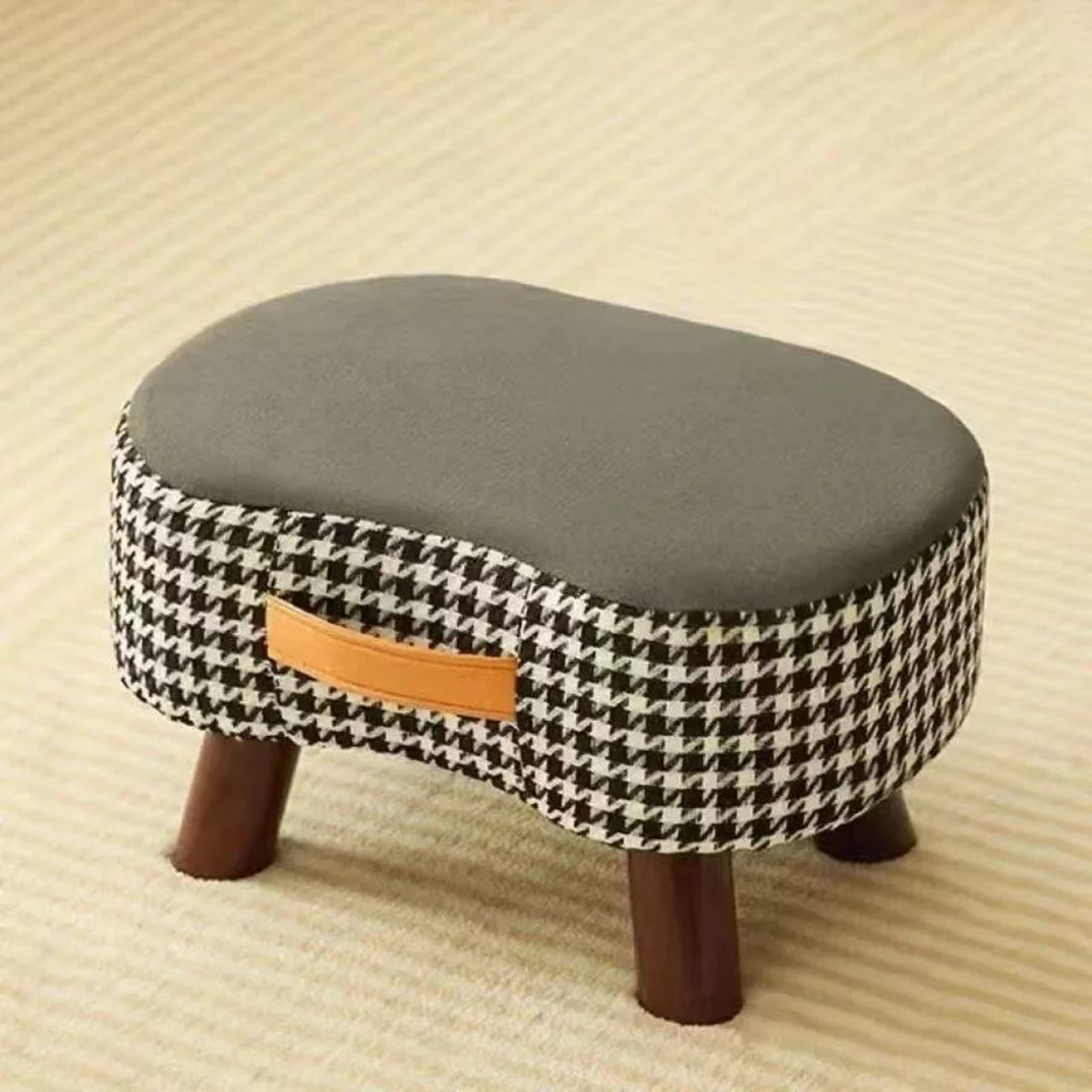 Soft Padded Small Stool Ottoman Footrest Chair 5
