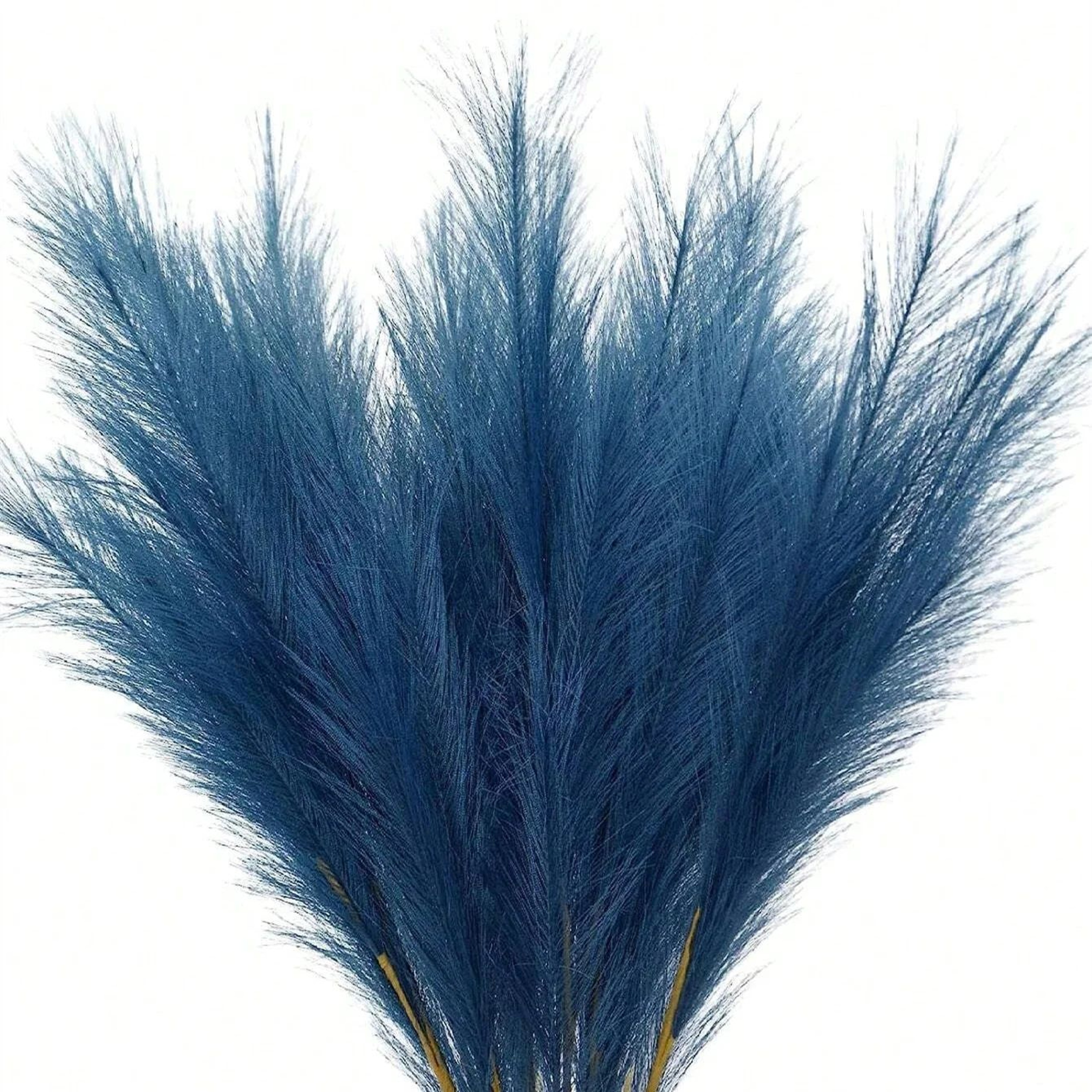 Artificial Pampas Grass Red Faux Reeds Decor 55cm Set 13