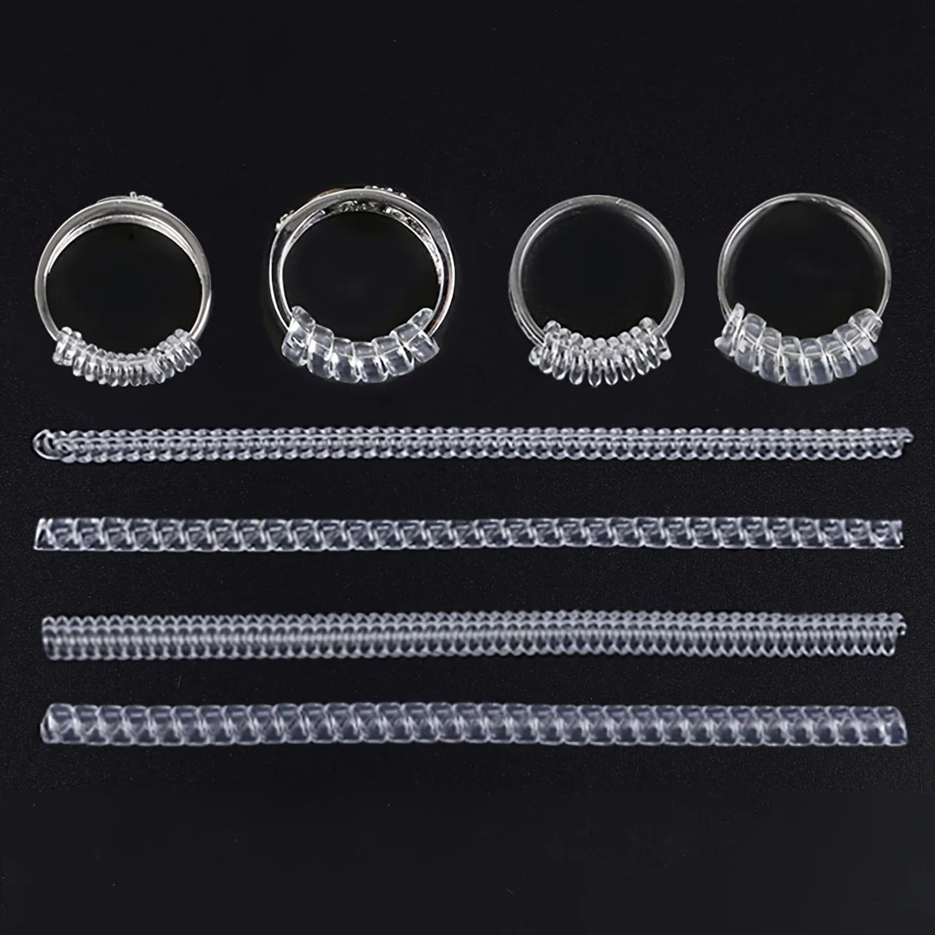 Invisible Ring Size Adjuster Set For Loose Rings 4 Pieces 2