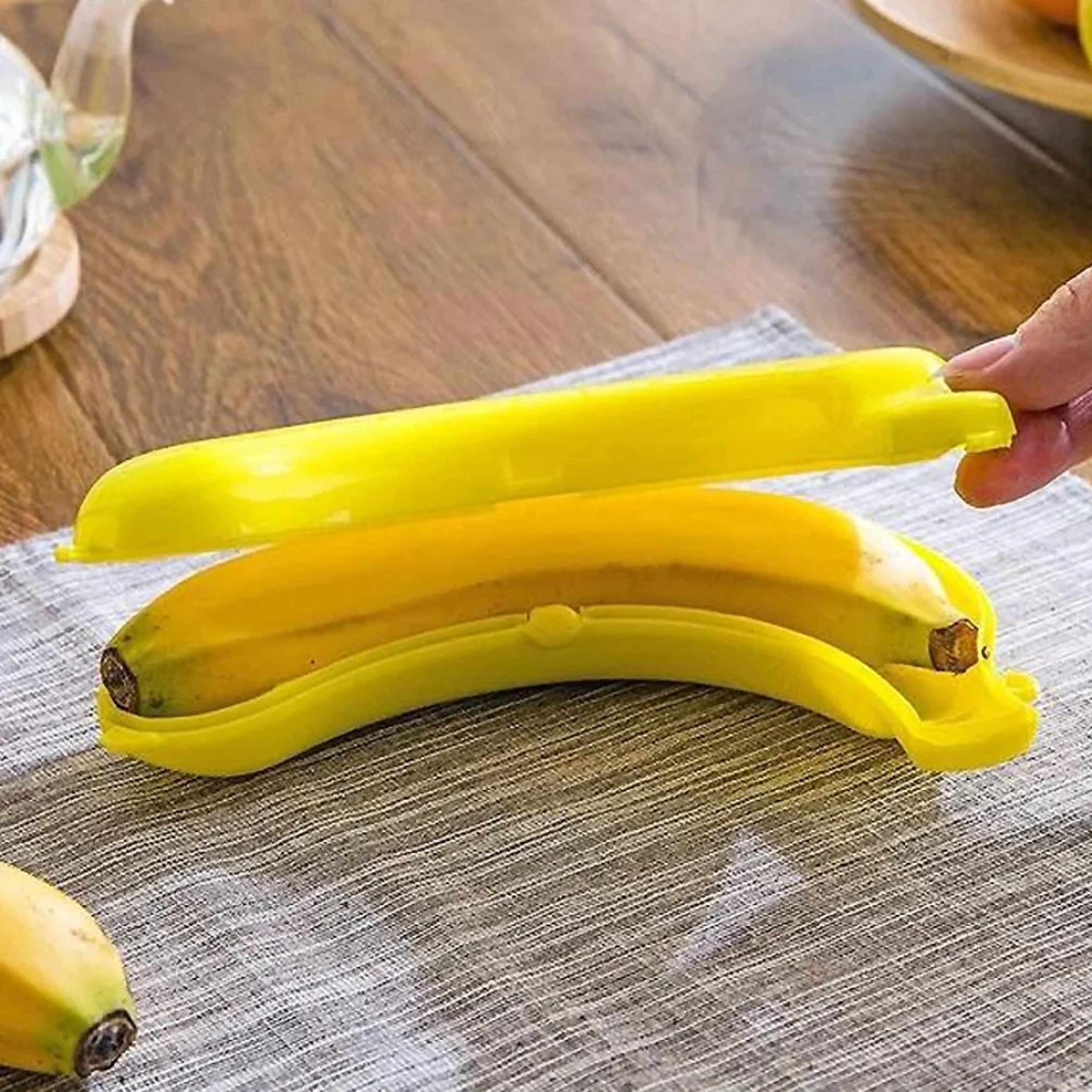 Portable Banana Storage Box Cute Fruit Protector Case 6