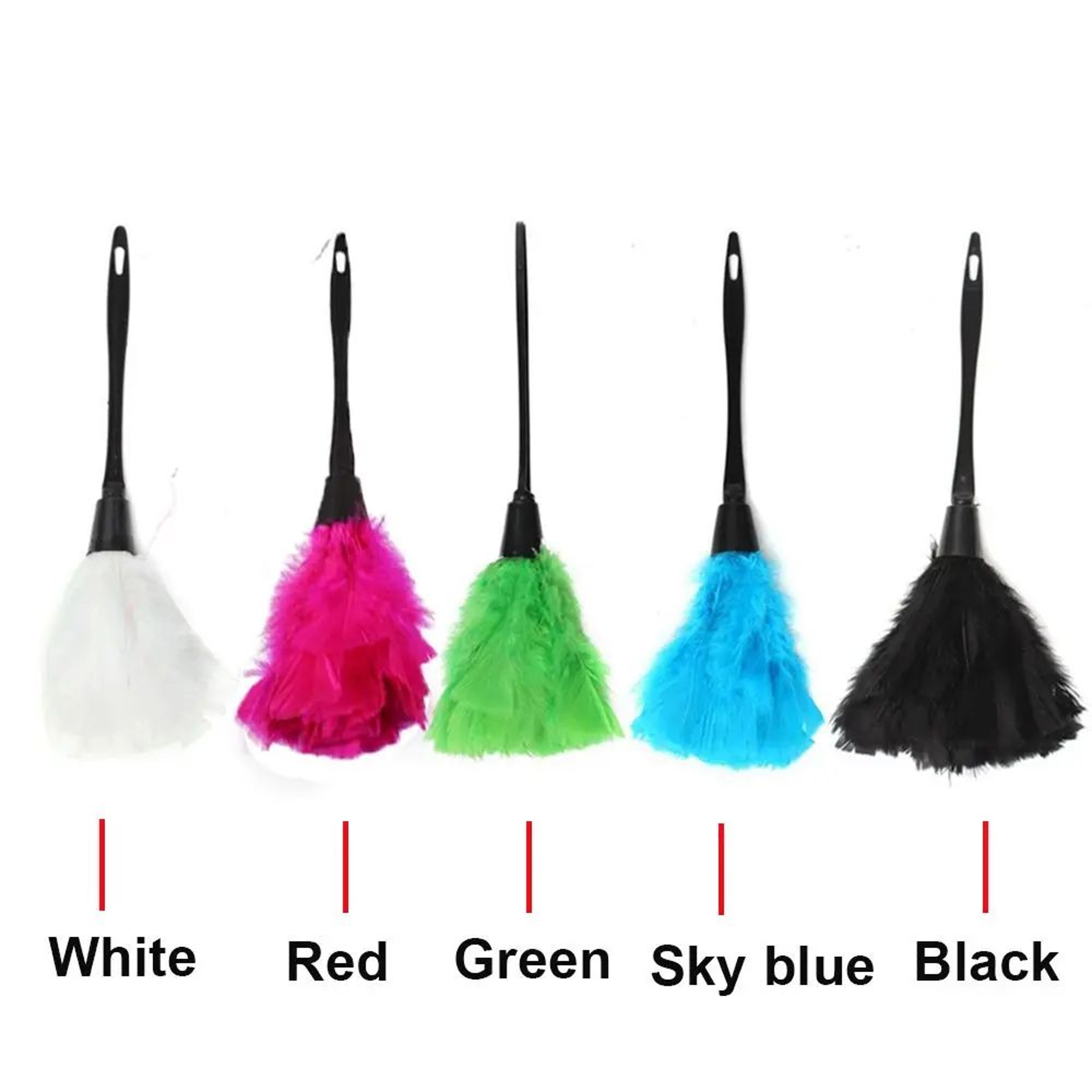 Turkey Feather Duster Anti Static Cleaning Brush 9