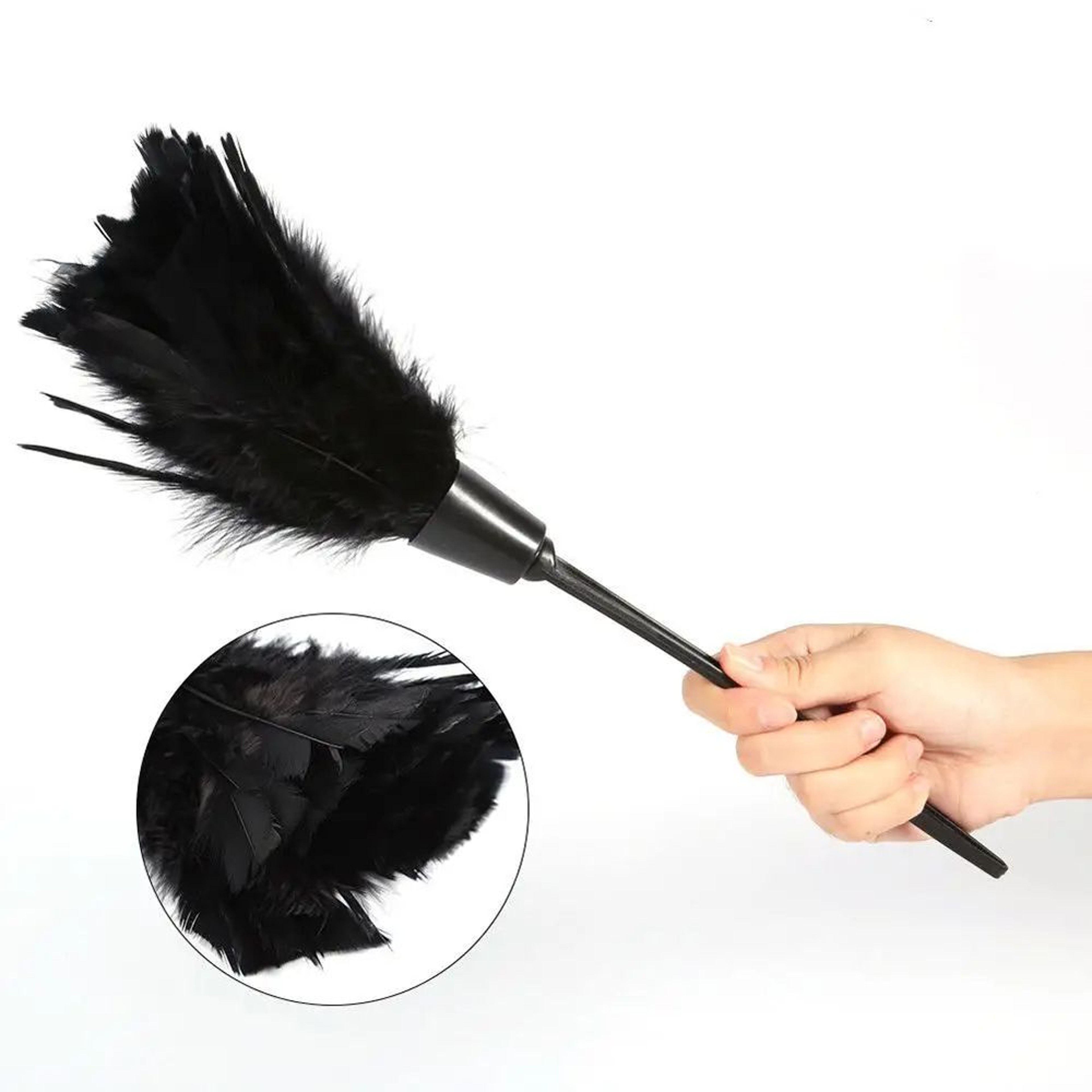Turkey Feather Duster Anti Static Cleaning Brush 6