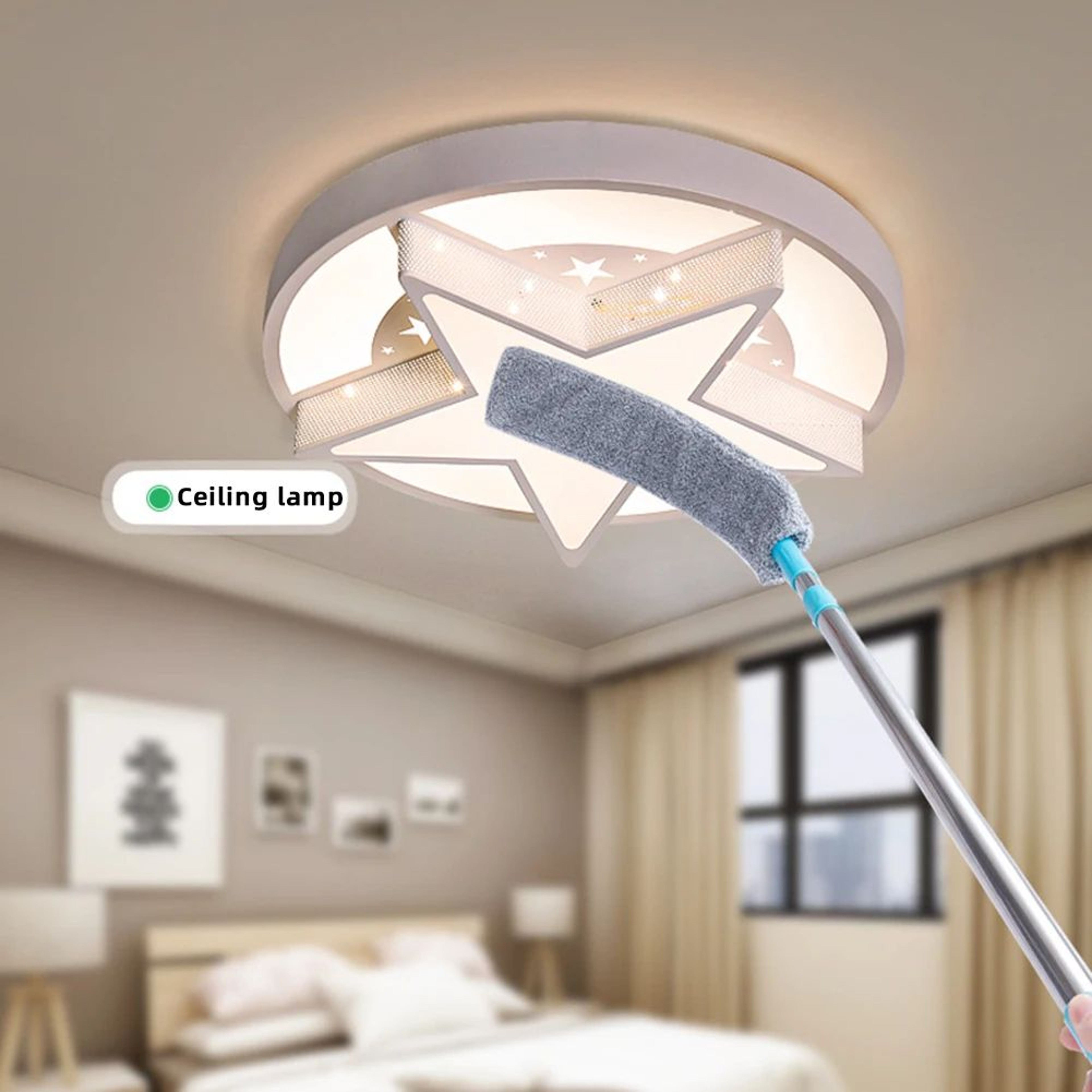 Telescopic Microfiber Duster Long Handle Gap Cleaning Brush 6