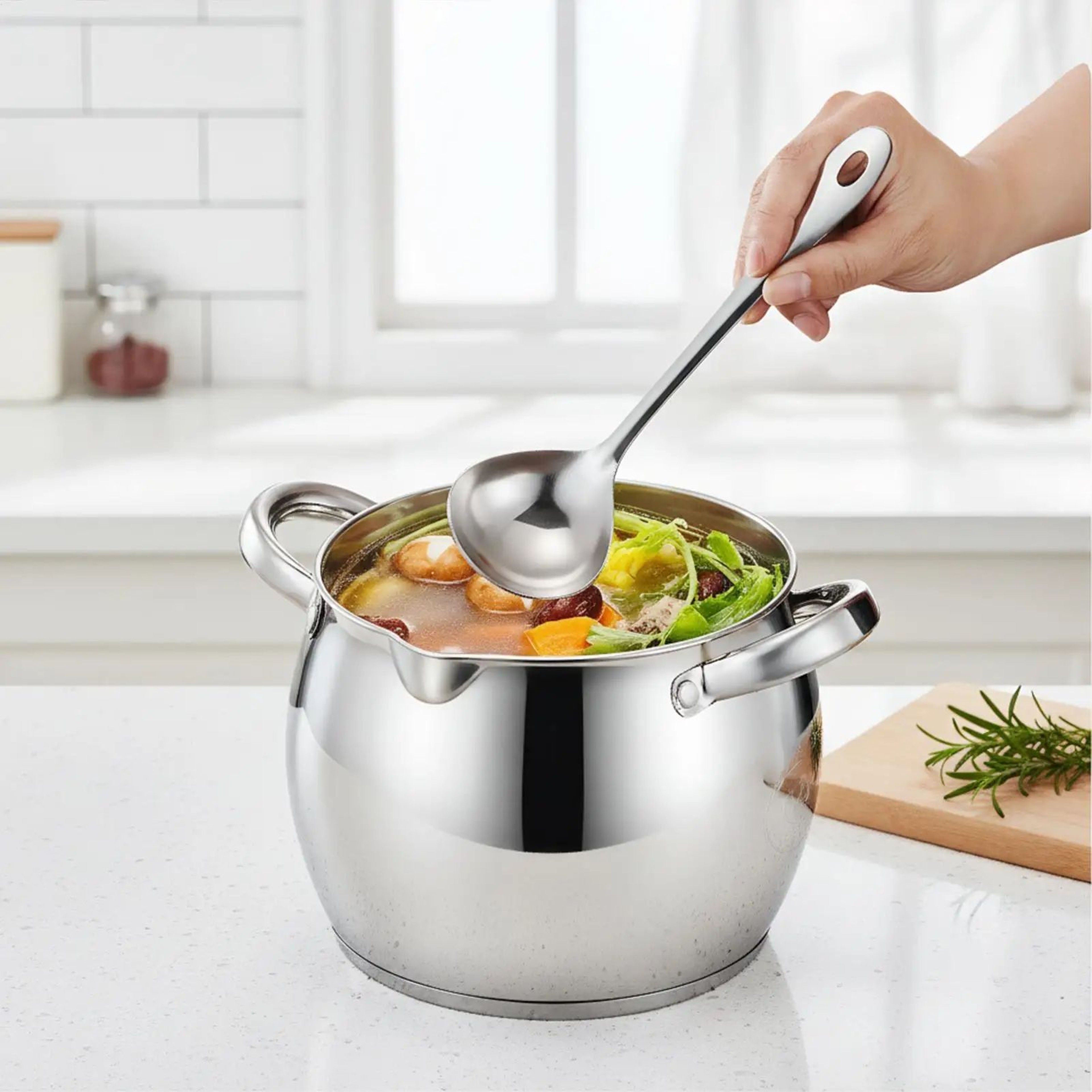Stainless Steel Grease Container With Strainer Lid 11