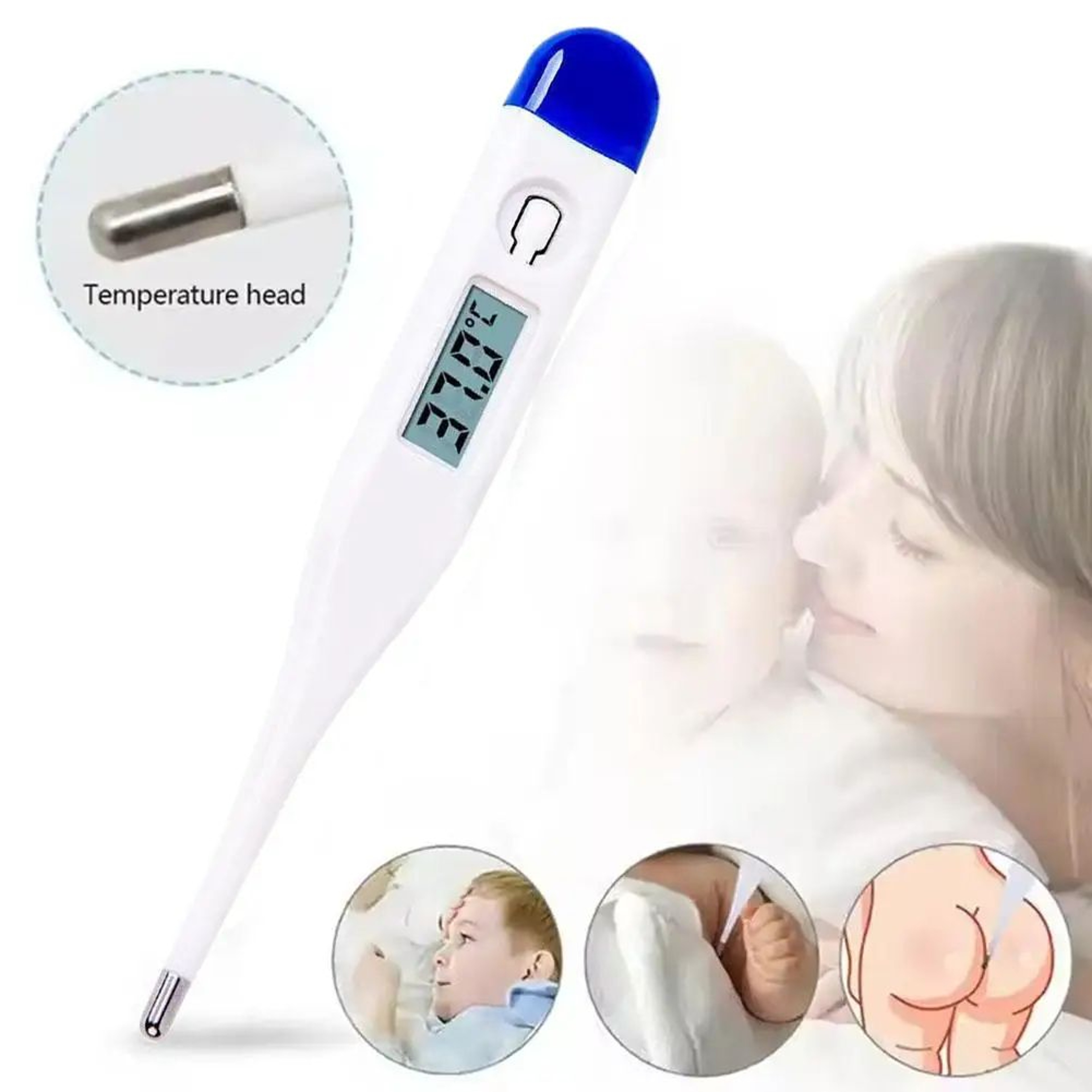 Digital LCD Thermometer For Oral And Armpit Use 6