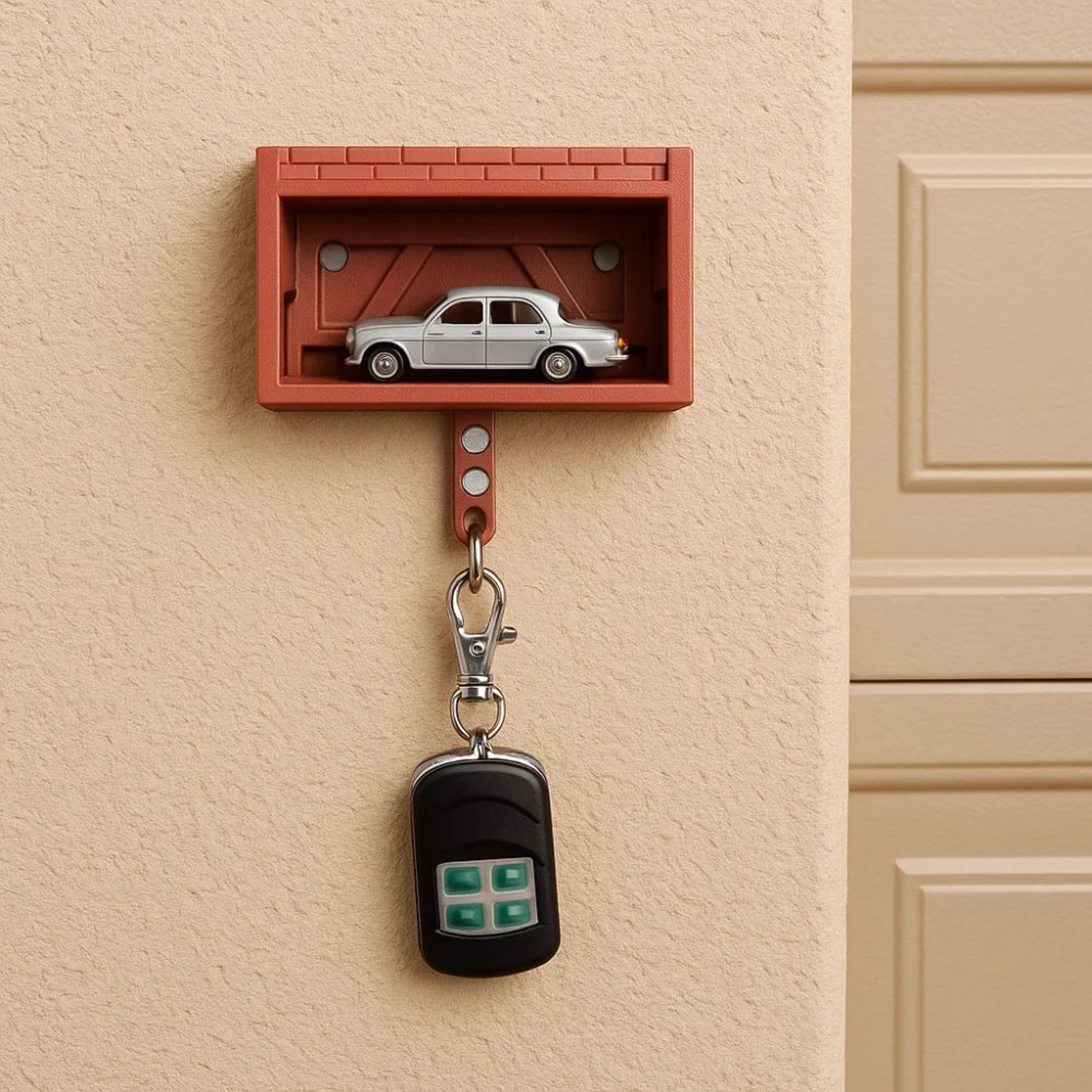 Creative Car Garage Key Holder Wall Mount Rack 4