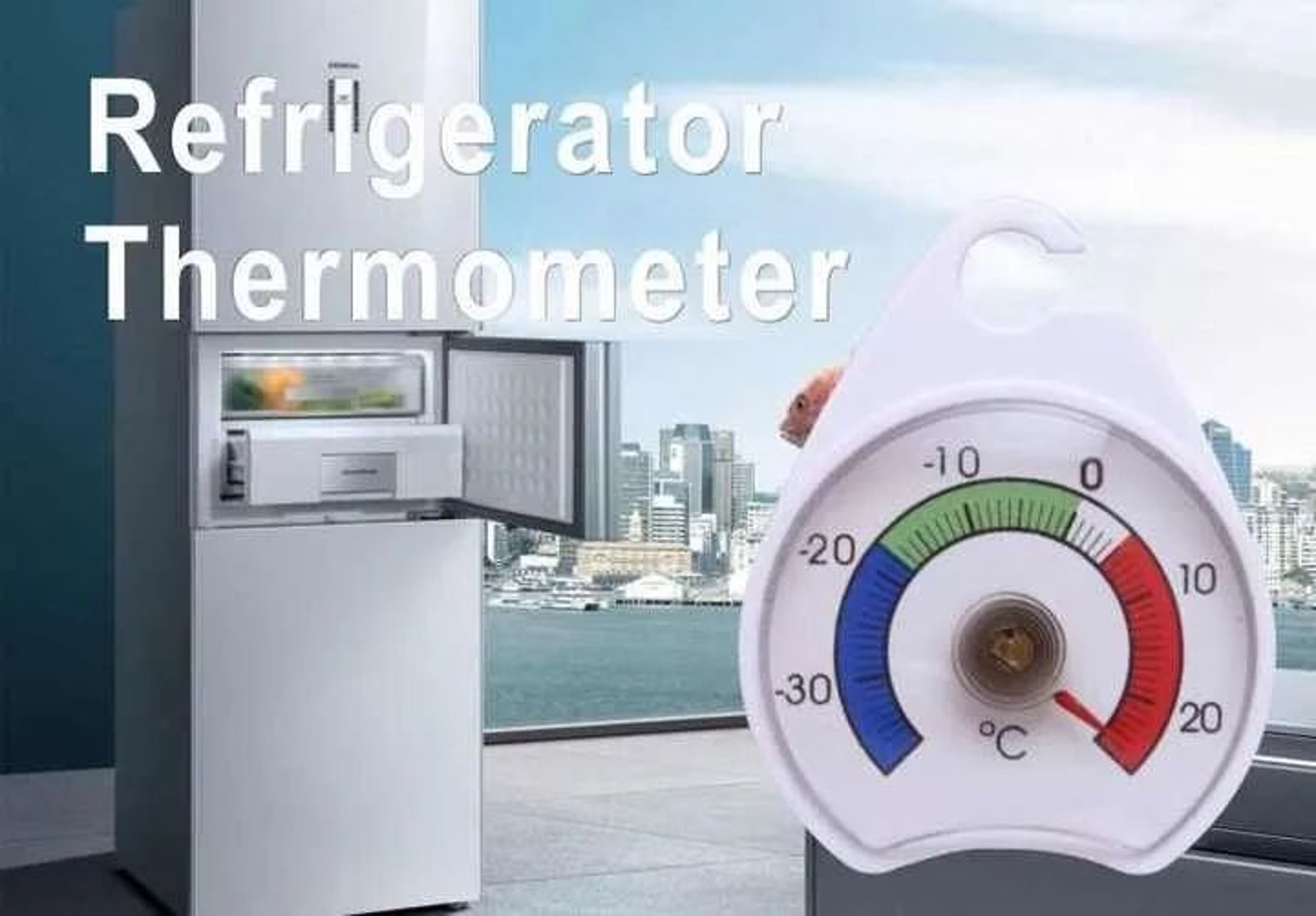 Fridge Thermometer With Hook For Freezer And Refrigerator 4