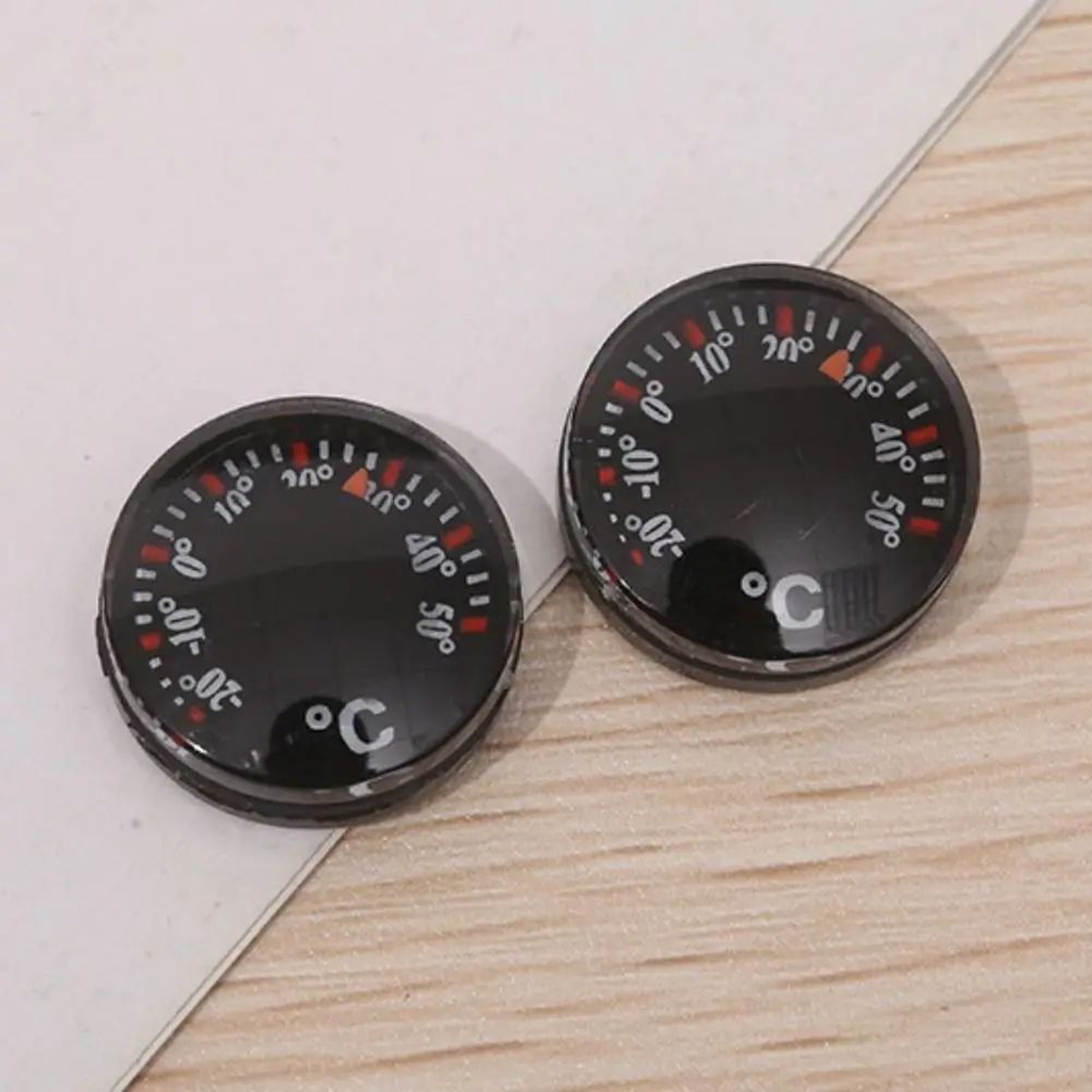Mini Circular Waterproof Dial Thermometer 20mm 3