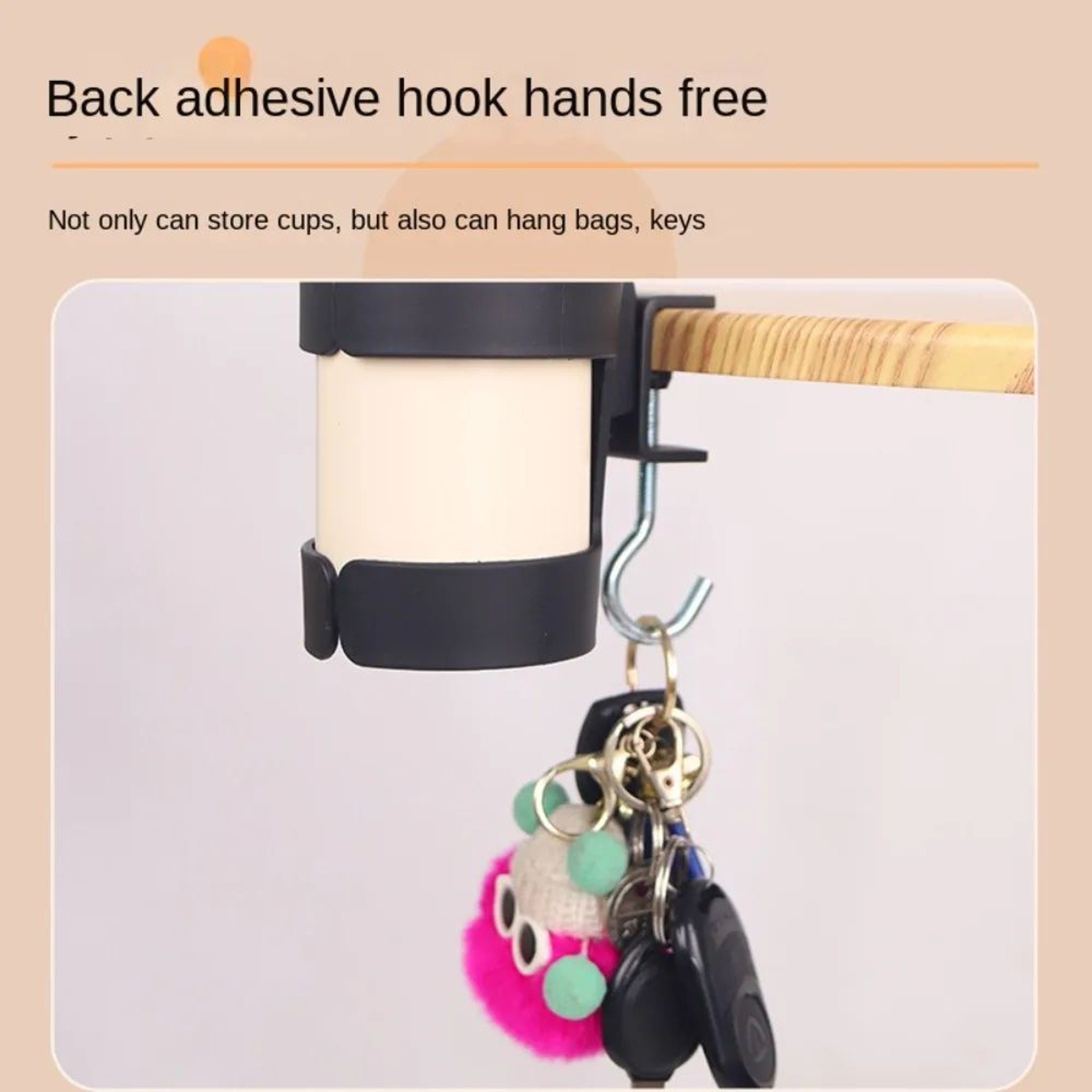 Portable Desk Cup Holder Anti Spill Table Mount Rack 7