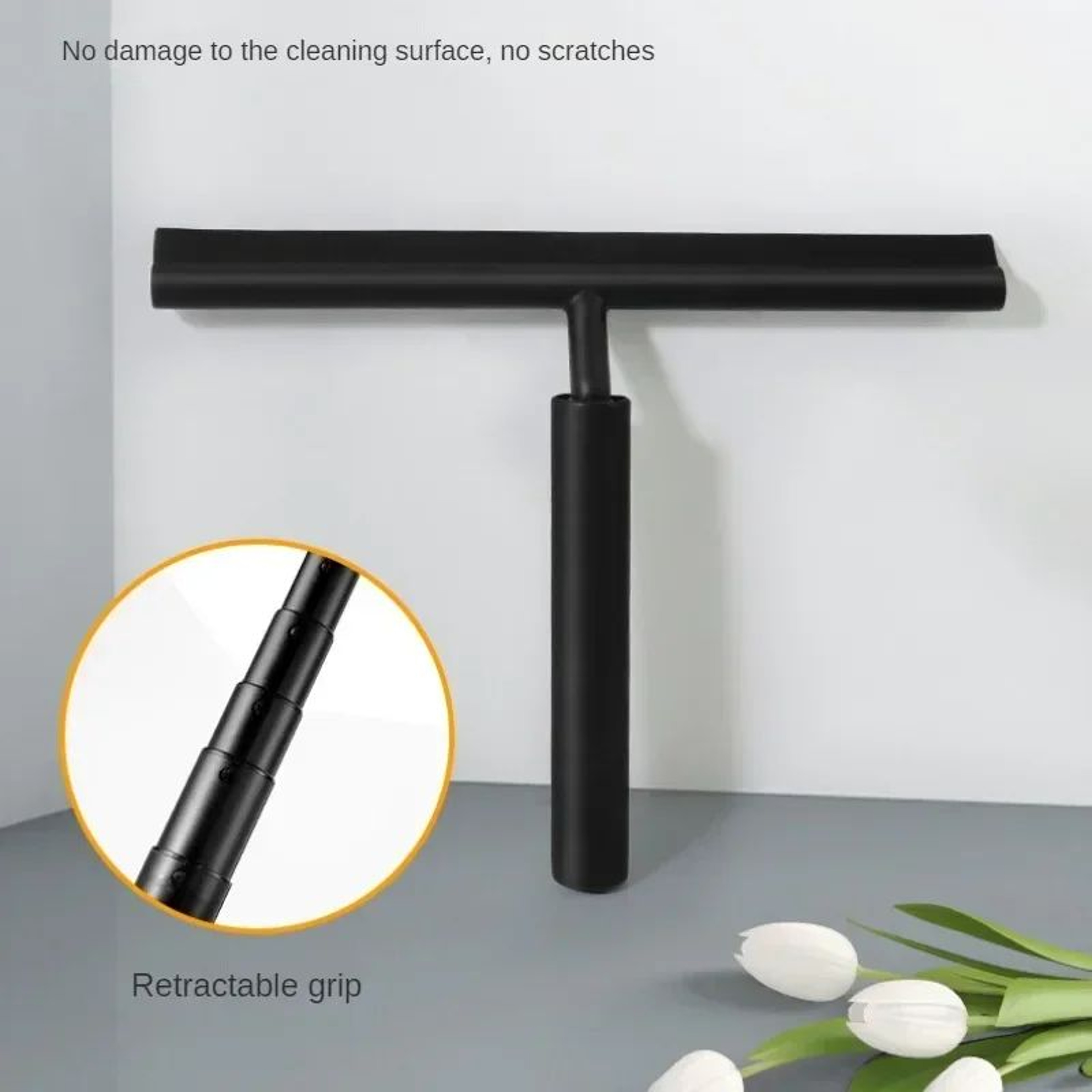 Telescopic Shower Squeegee Glass Door Cleaner 0