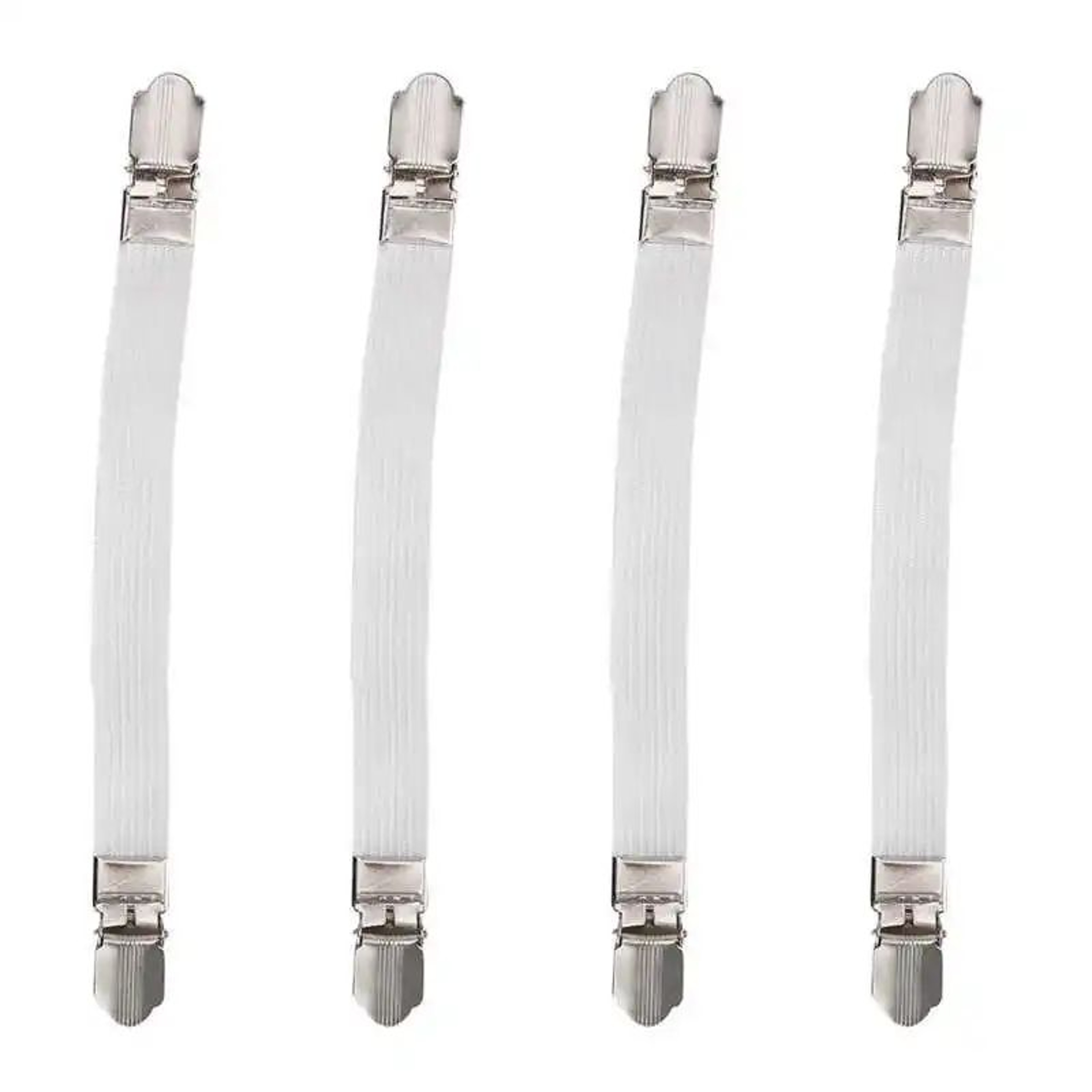 Elastic Bed Sheet Grippers Double Head Clips Set Of 4 10
