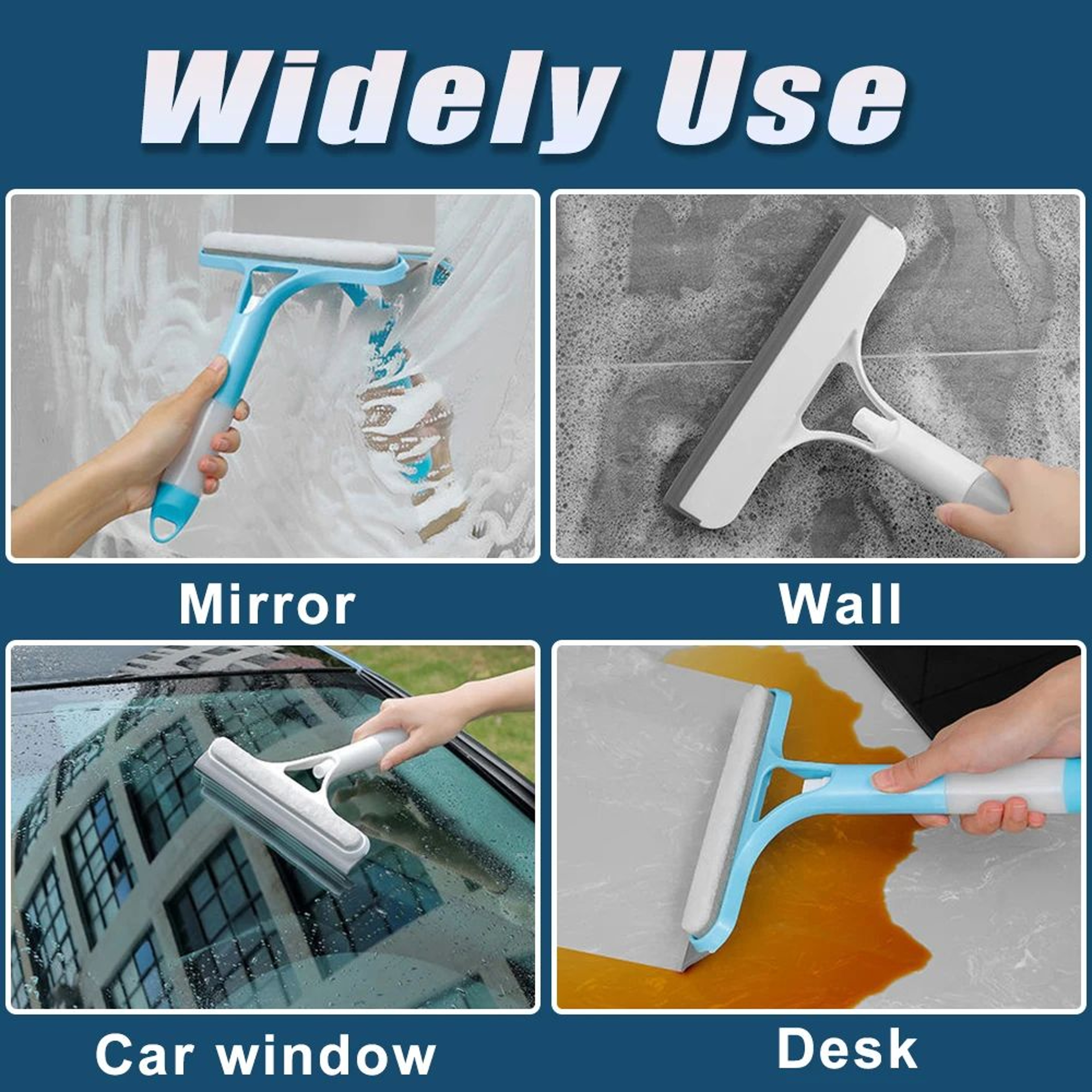 3 In 1 Window Cleaning Squeegee With Spray Bottle 9