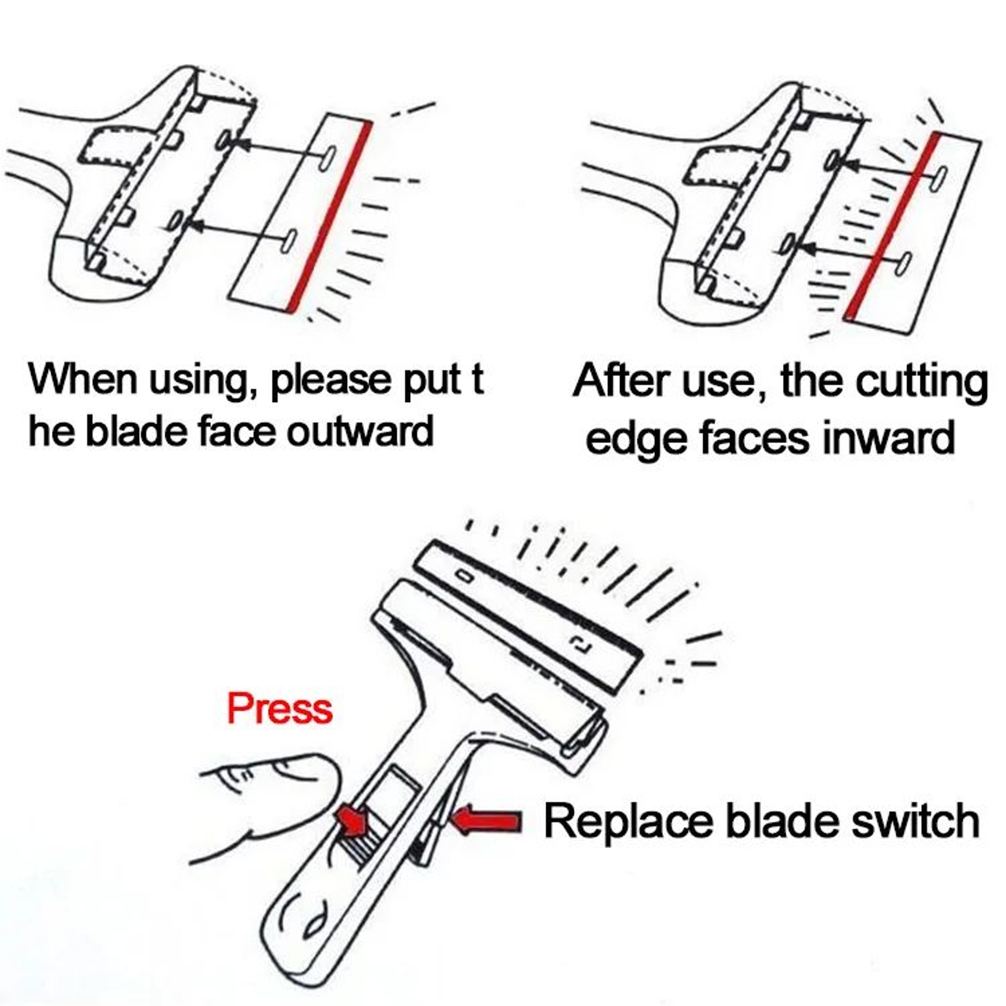 Multi Purpose Water Wiper Glass Scraper Cleaning Tool 6