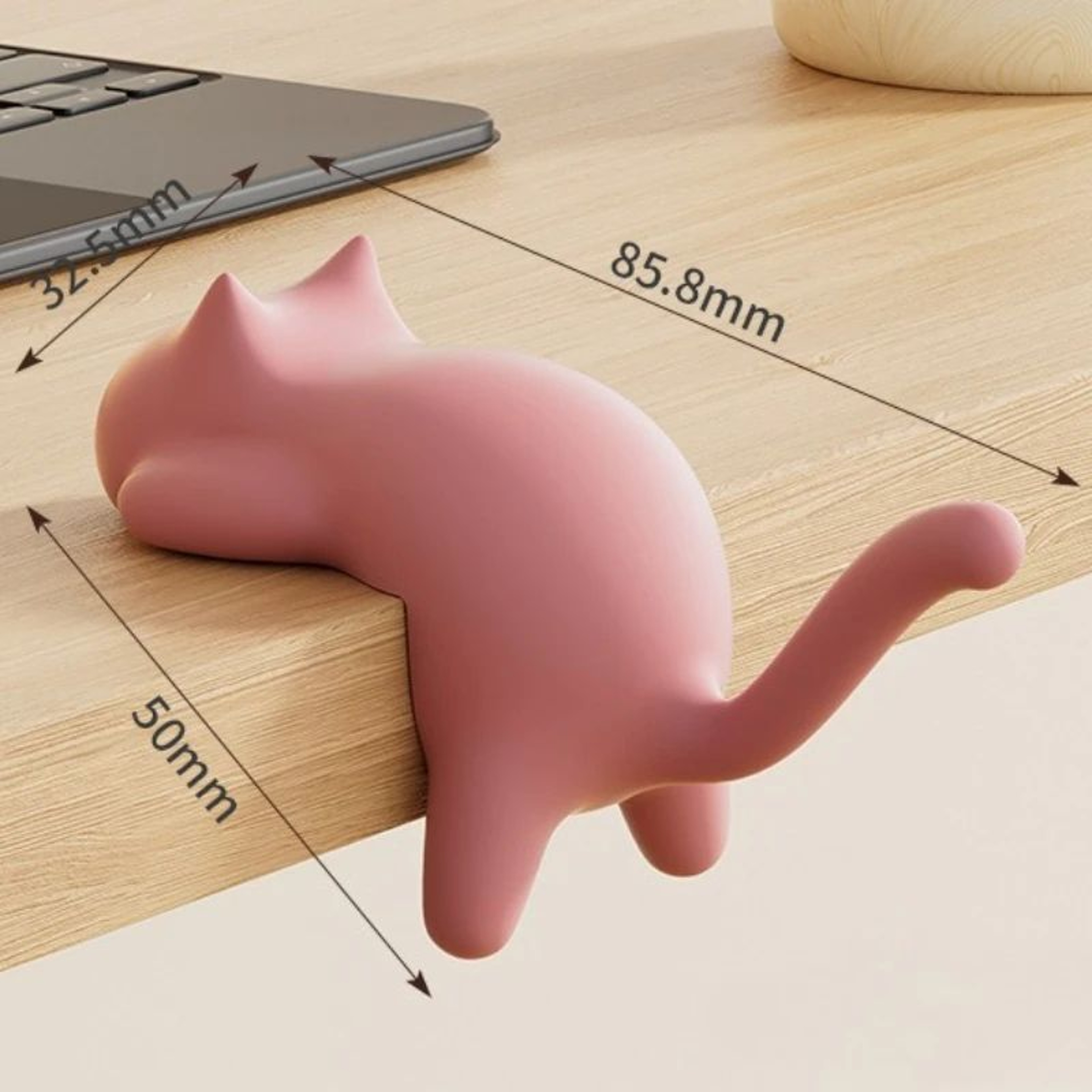 Cat Design Desk Bag Hook No Drill Table Hanger 6