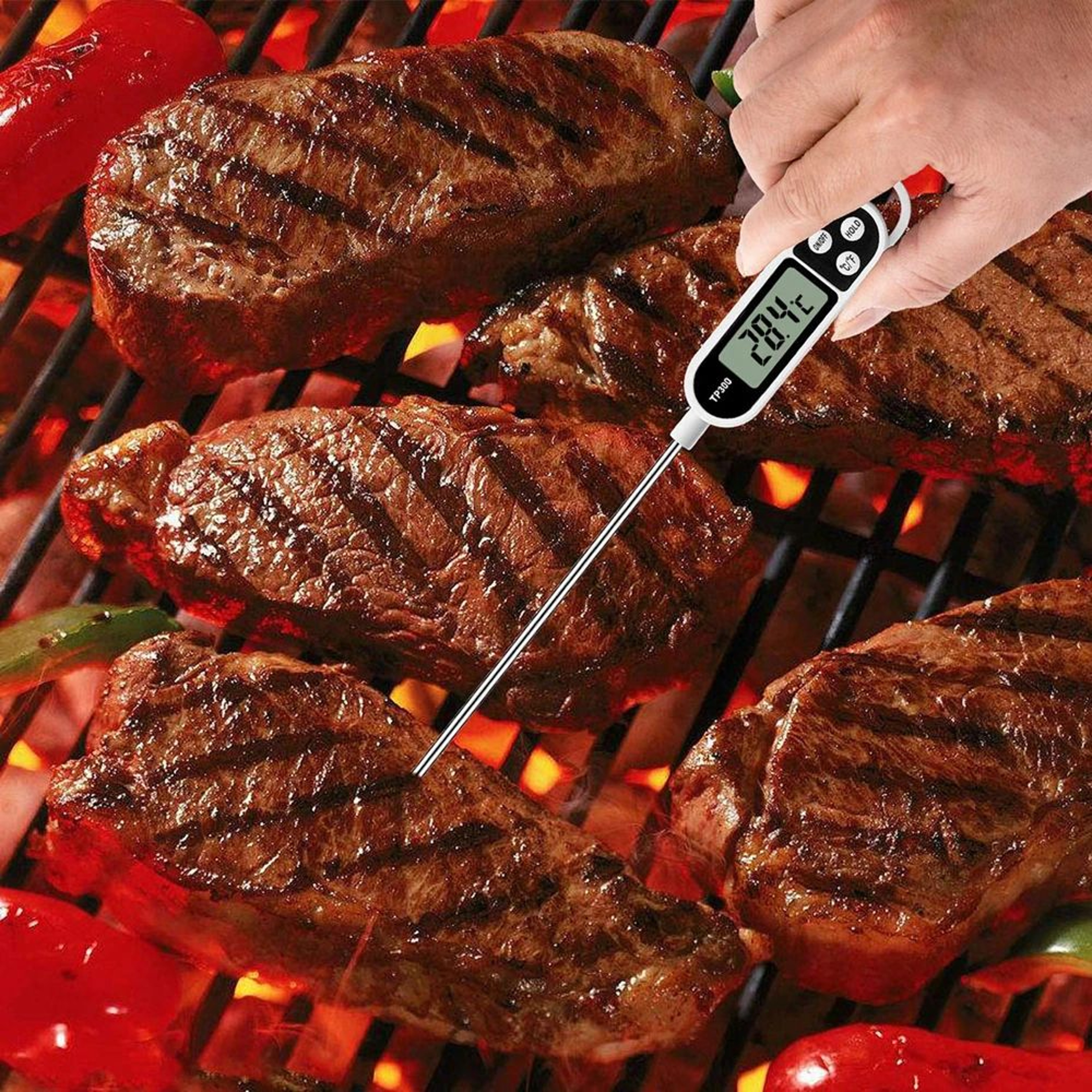Digital Food Thermometer Probe For Meat BBQ Cooking 5