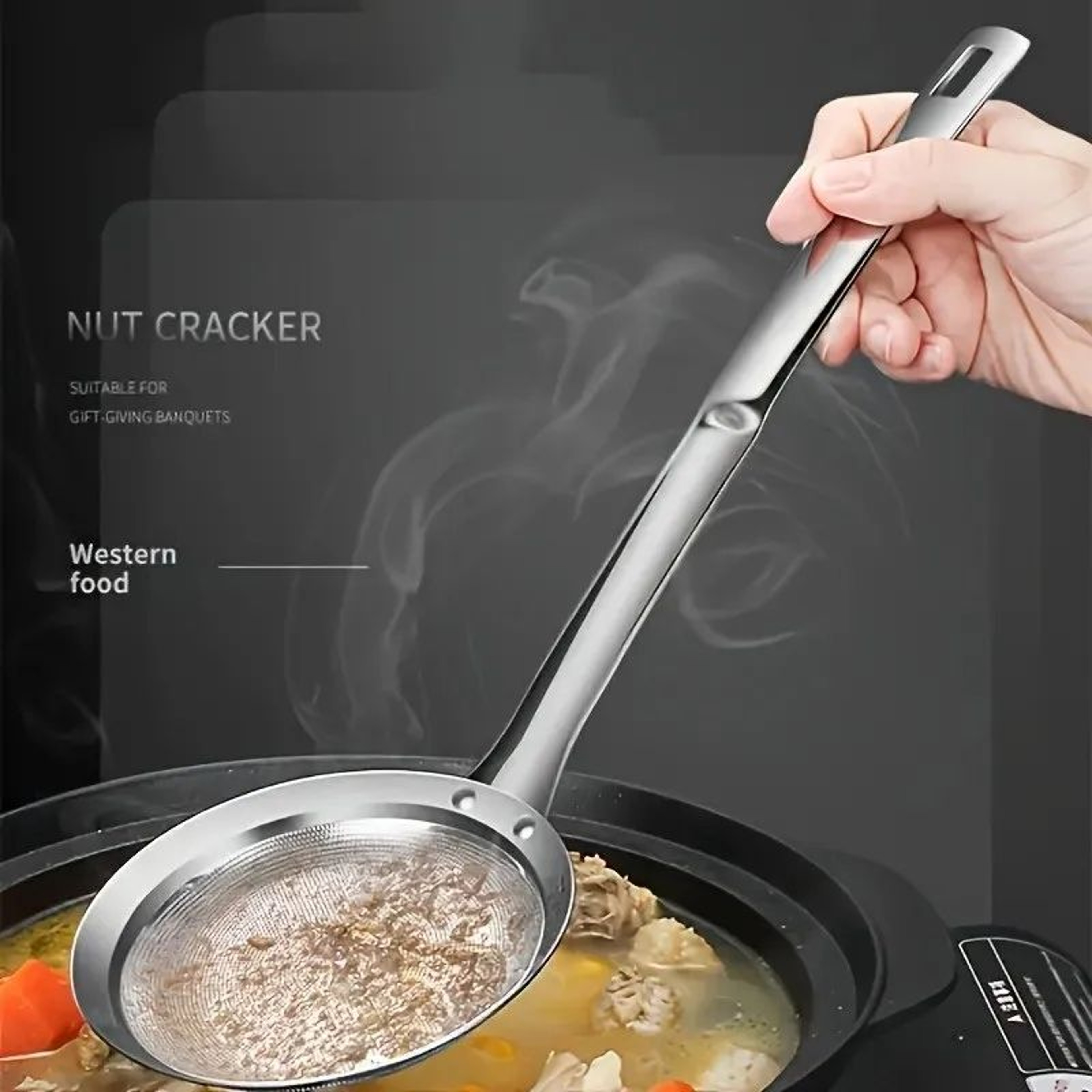 Oil Skimmer Spoon Fat Separator Cooking Tool 2