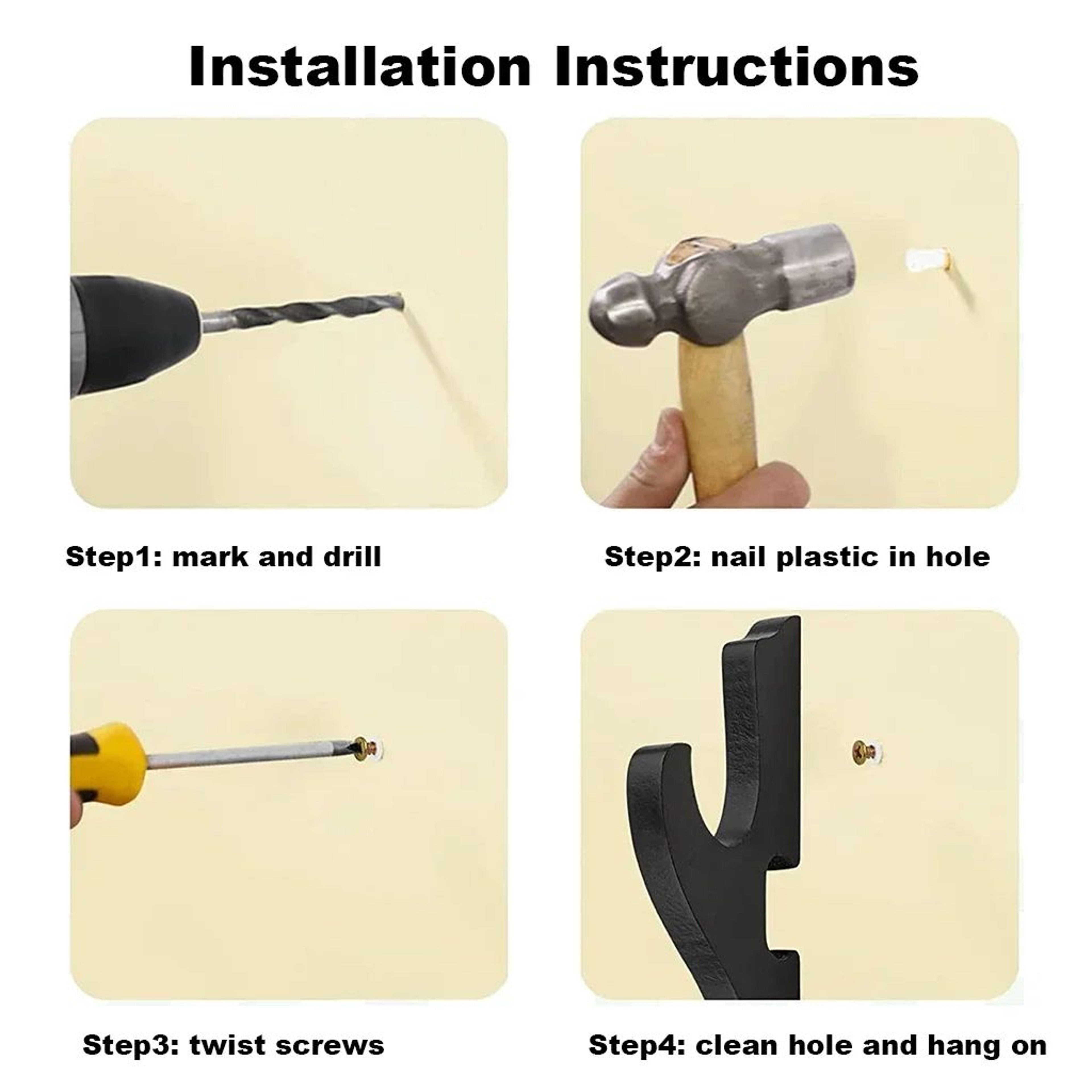 Wall Mount Wooden Sword Holder Adjustable Display Rack 3
