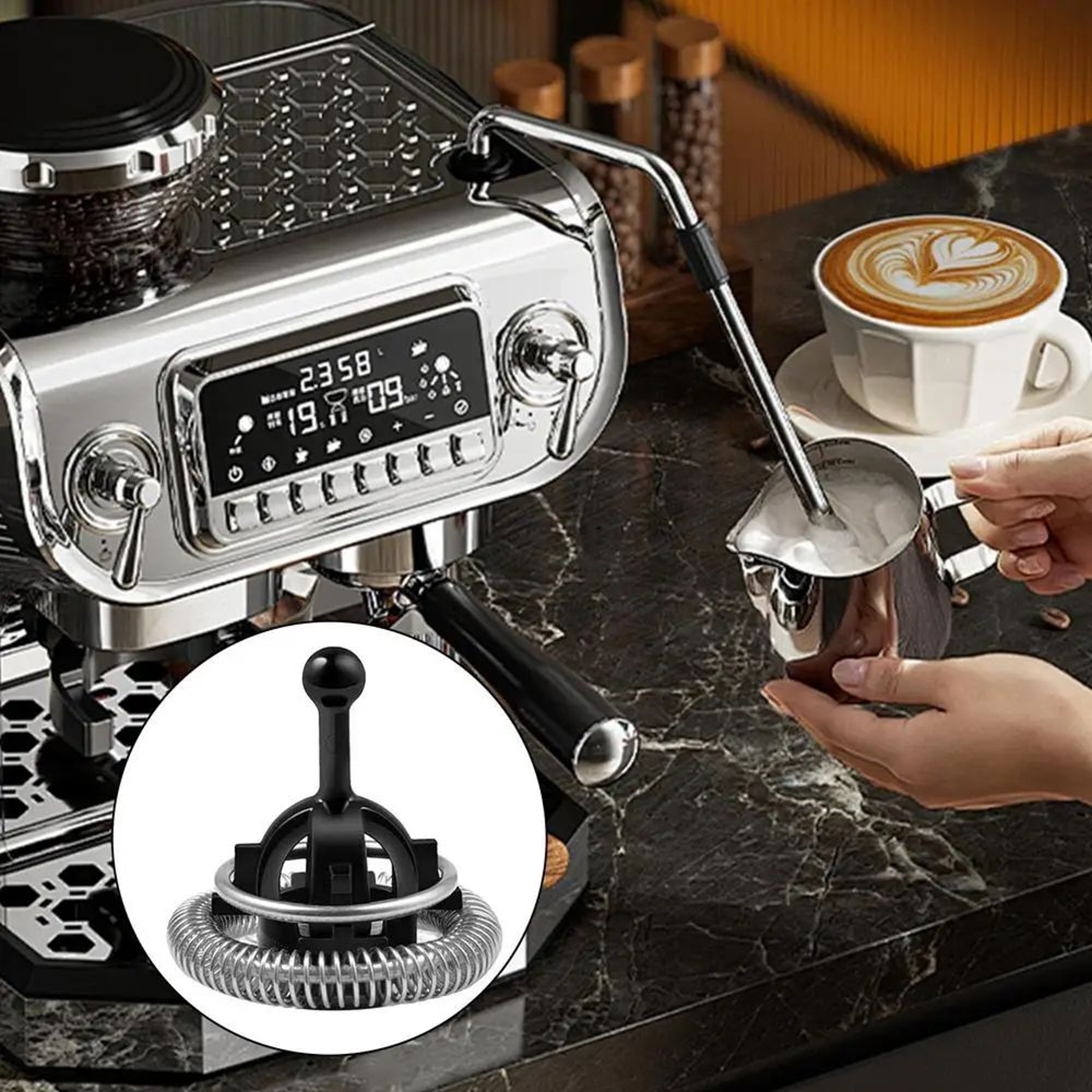 Milk Frother Whisk Replacement For Coffee Machine 6